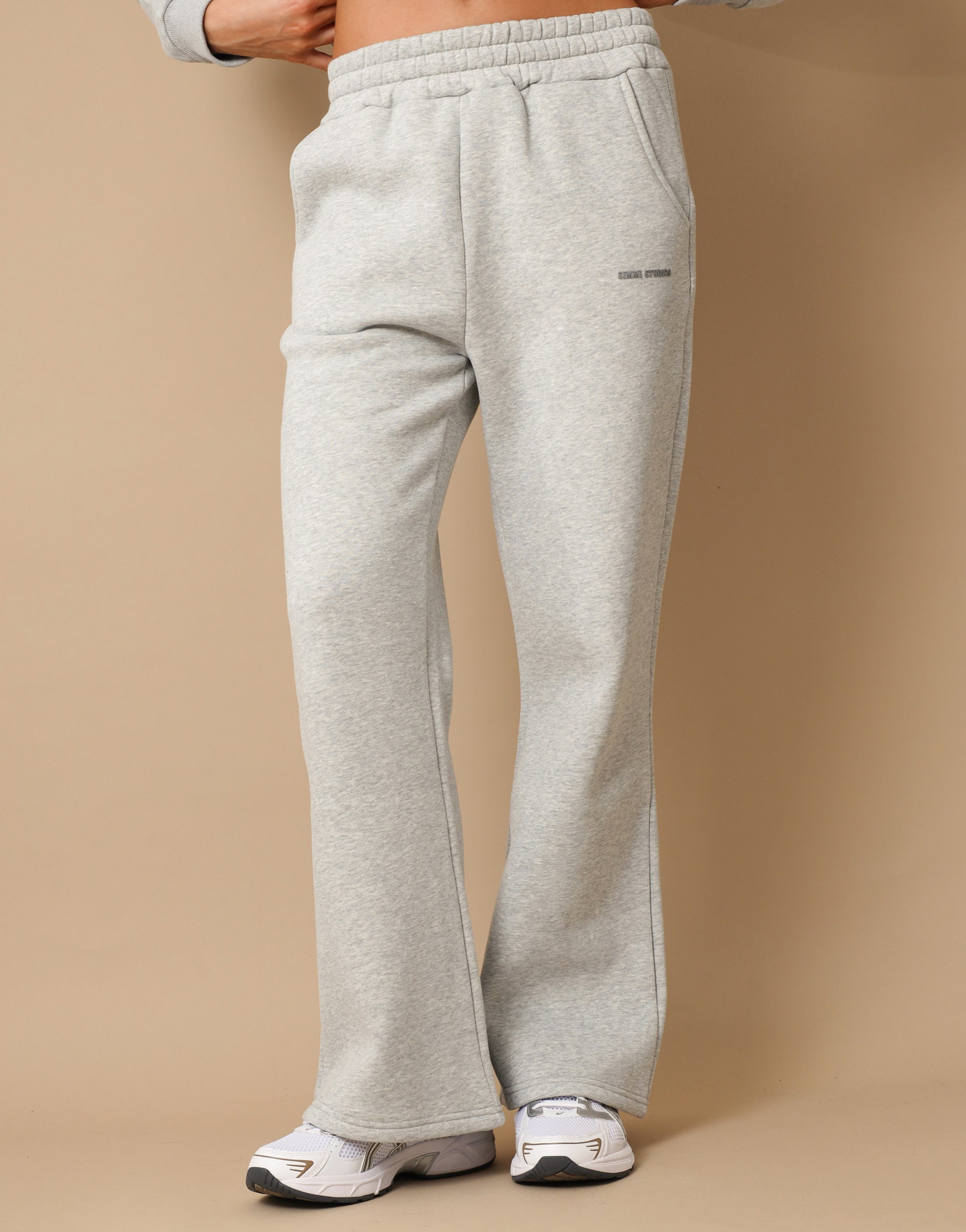 Colby essentials joggers in grey marl | SIMMI London