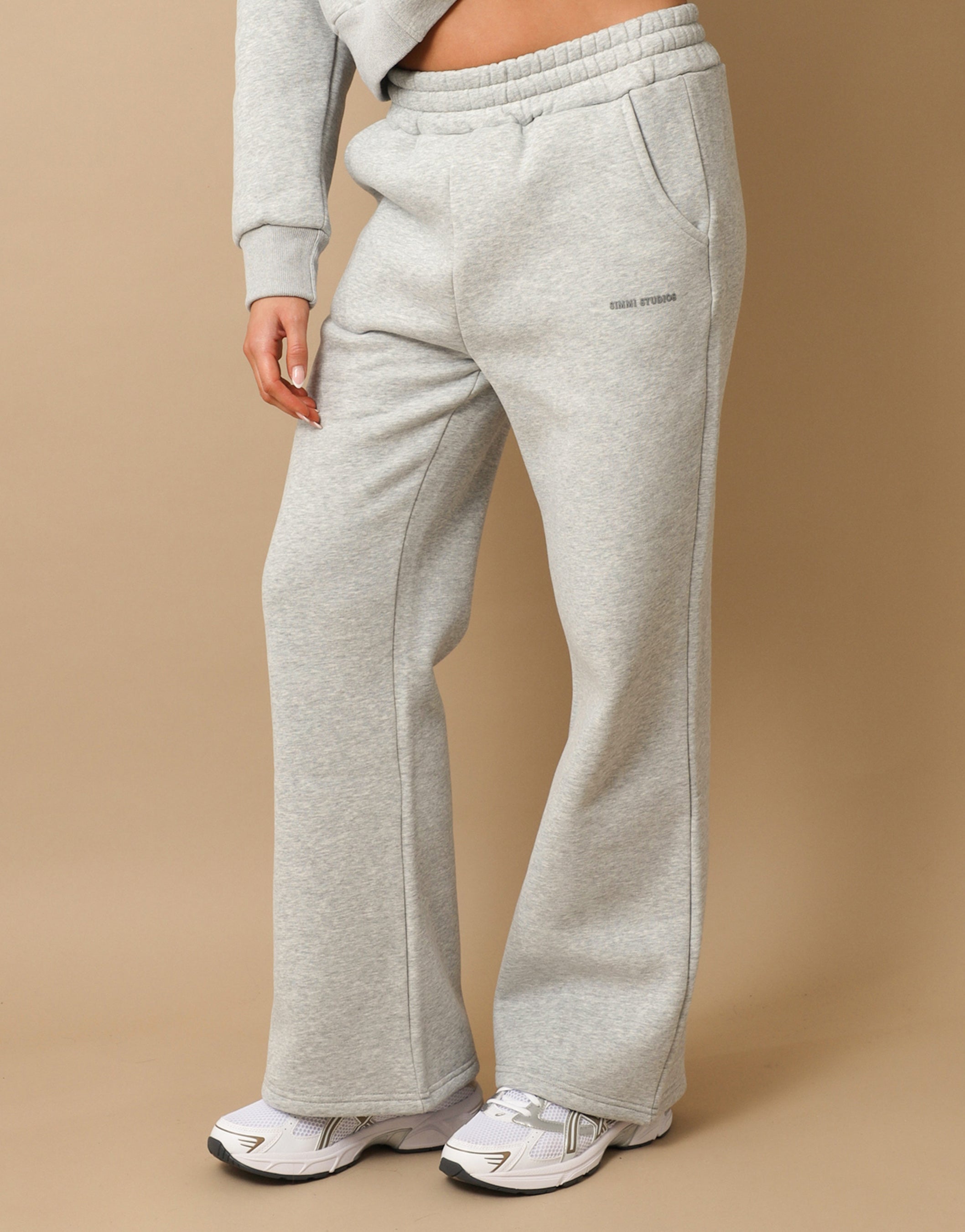 Colby essentials joggers in grey marl | SIMMI London