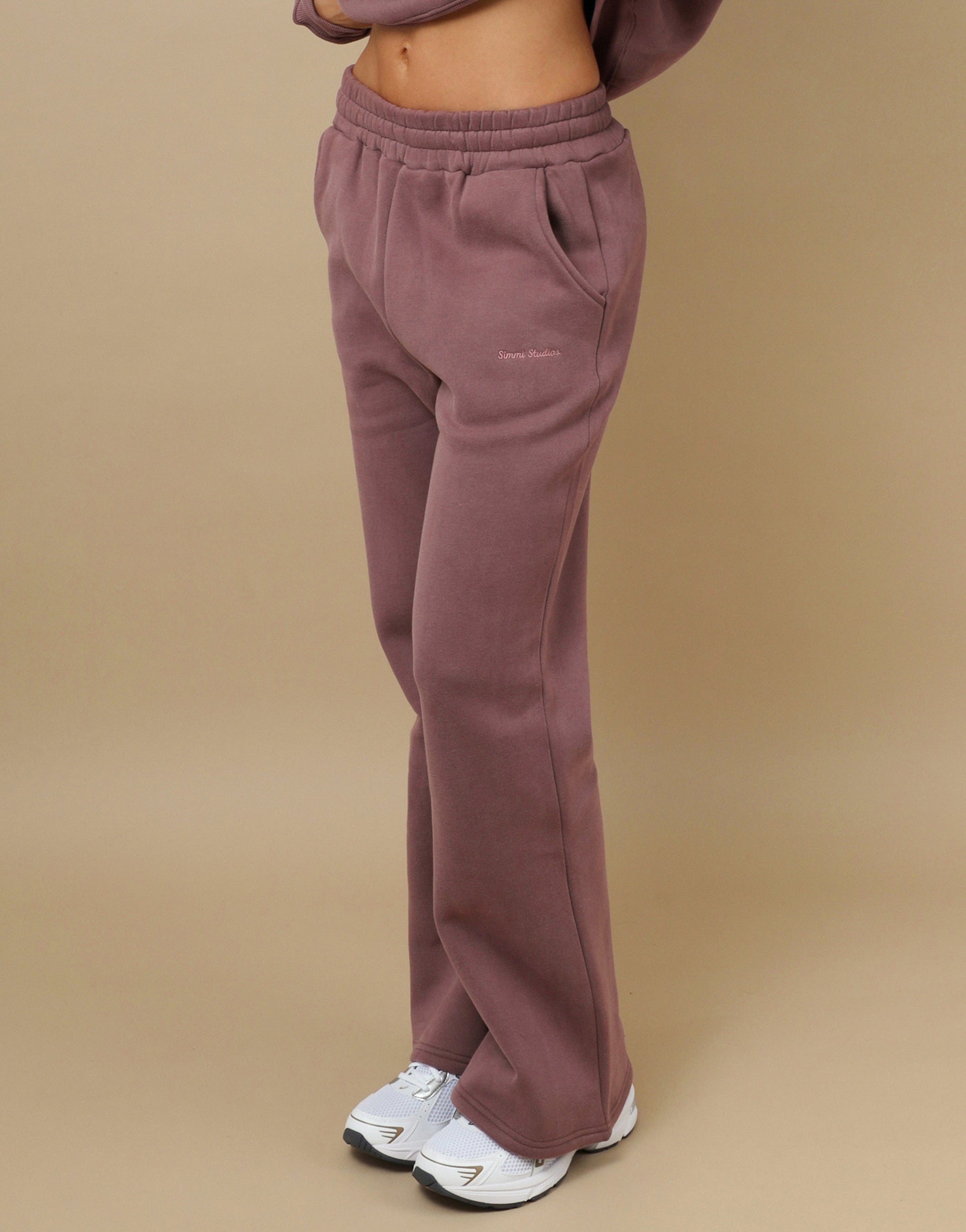 Maia simmi studios joggers in mauve | SIMMI London