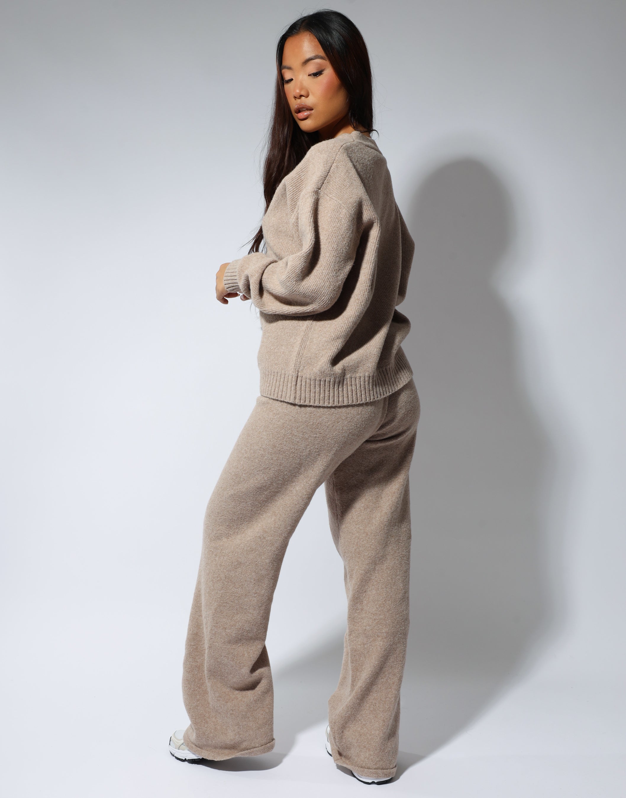 Alma simmi studios soft touch cardigan in oatmeal | SIMMI London