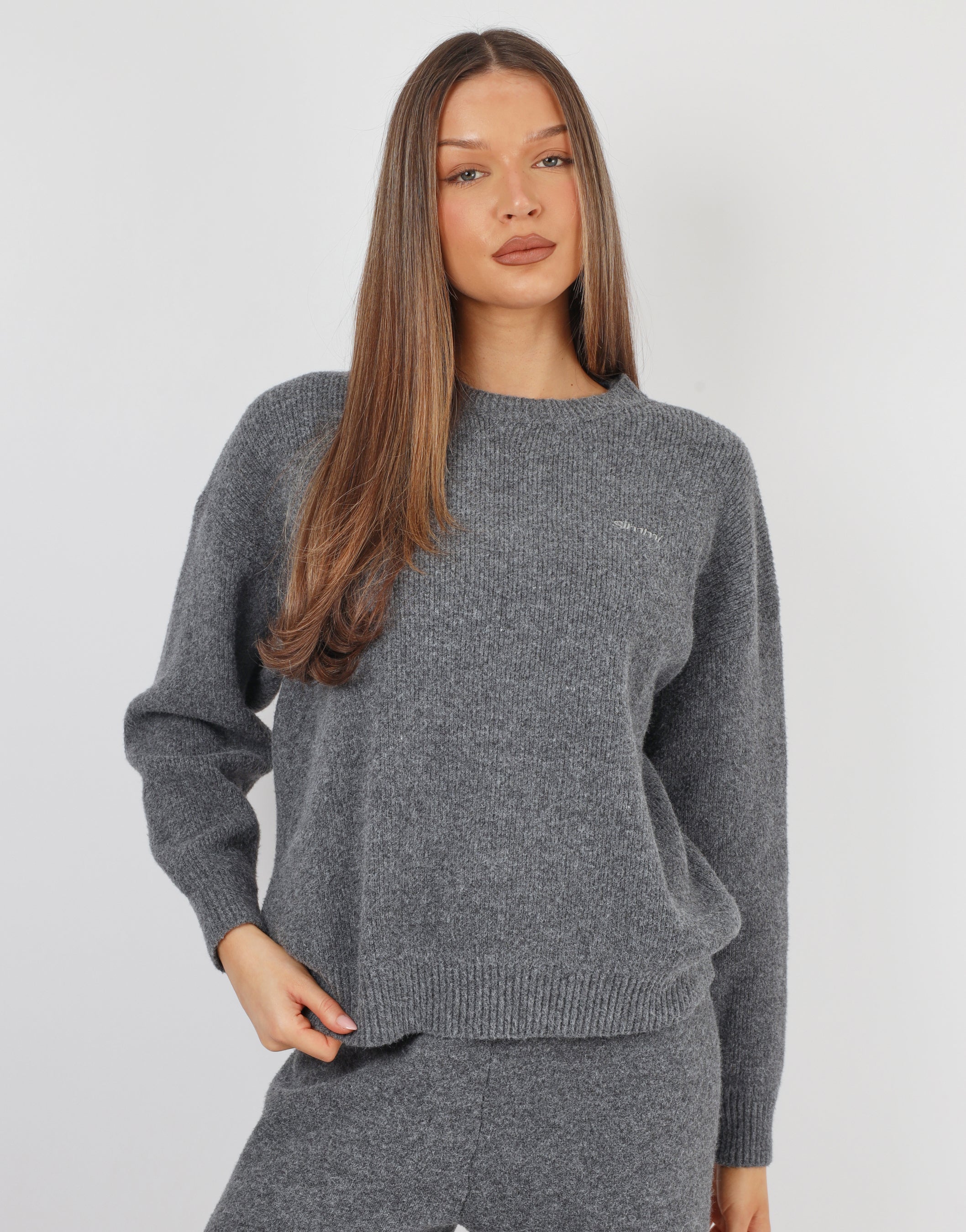 Simmi Studios Crew Neck In Dark Grey | SIMMI London