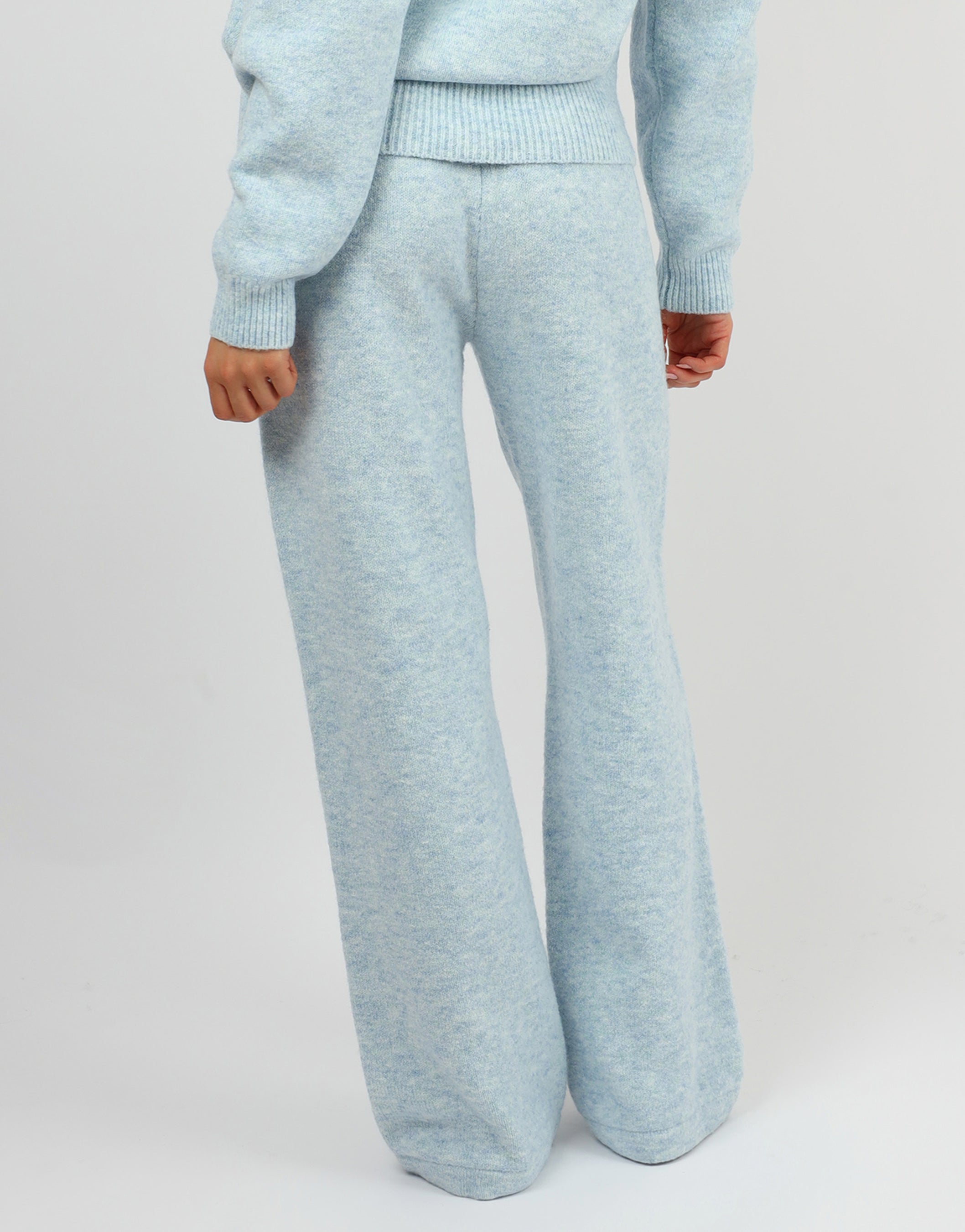 Romy Simmi Studios Chunky Knit Trousers in Blue | SIMMI London