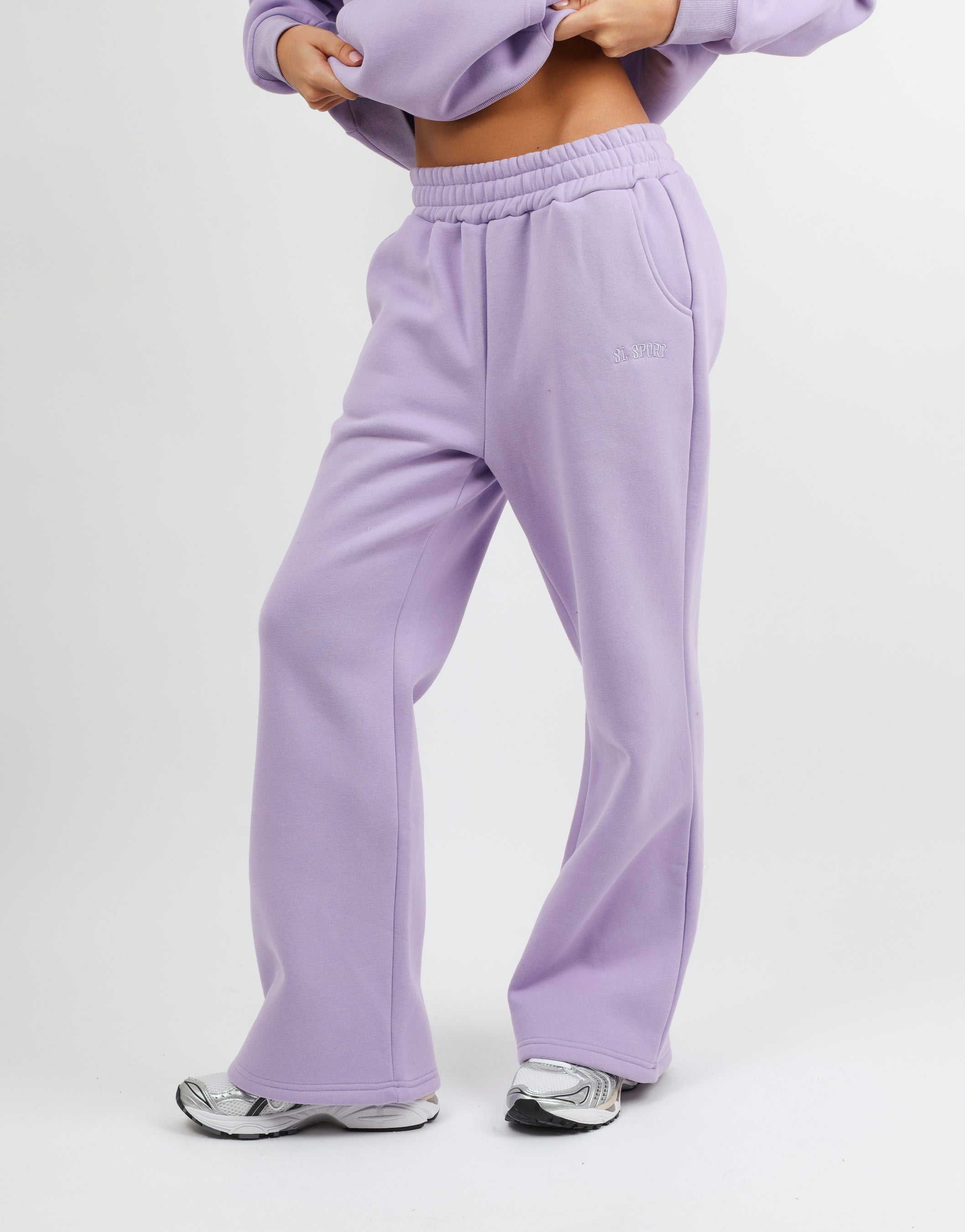 Myla Simmi Studios SL Sport Flared Joggers in Lilac | SIMMI London