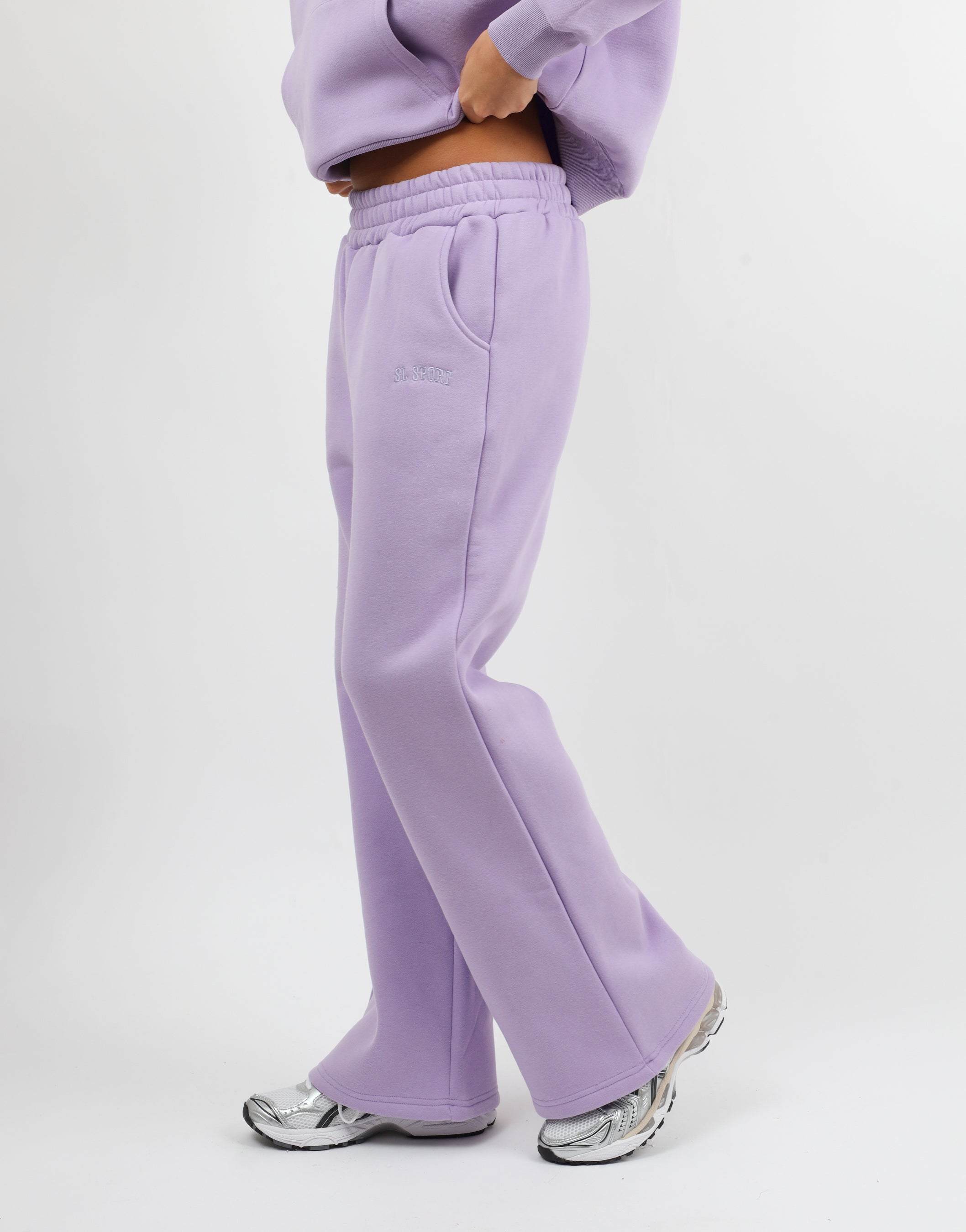 Myla Simmi Studios SL Sport Flared Joggers in Lilac | SIMMI London