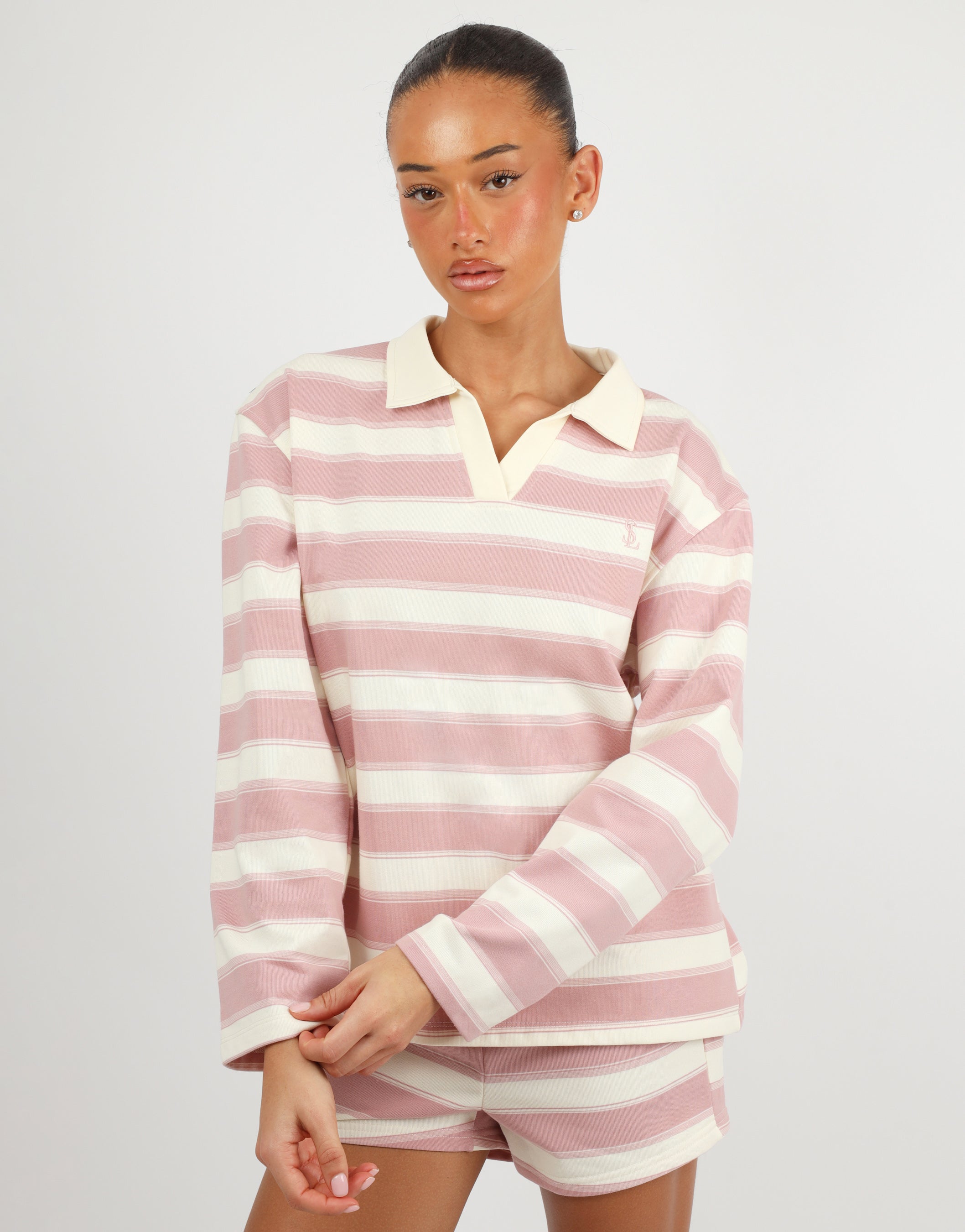 Madrid Simmi Studios Polo Block Rugby In Pink | SIMMI London