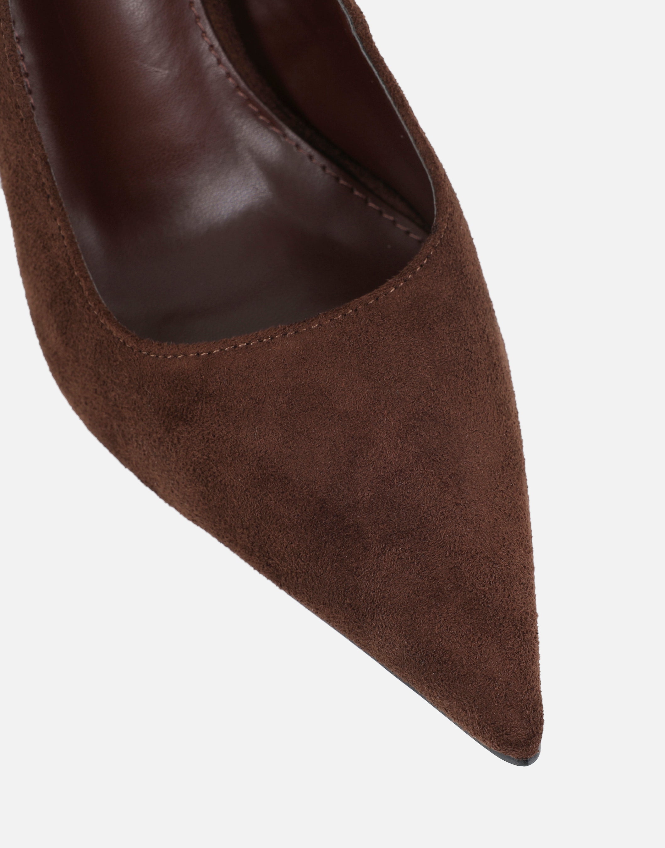 Sid Brown Suede Court Shoes | SIMMI London