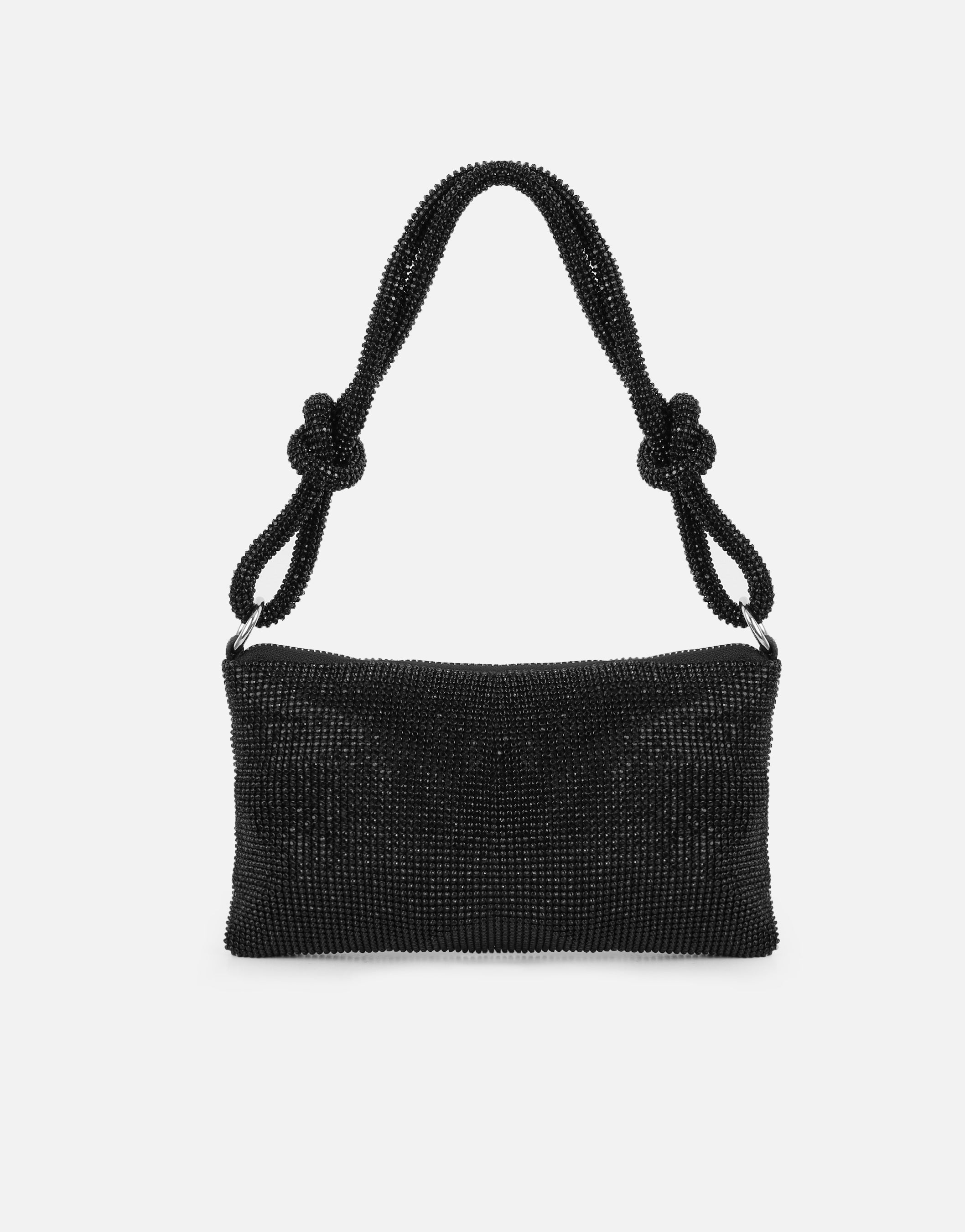 Talia Black Diamante Shoulder Bag | SIMMI London