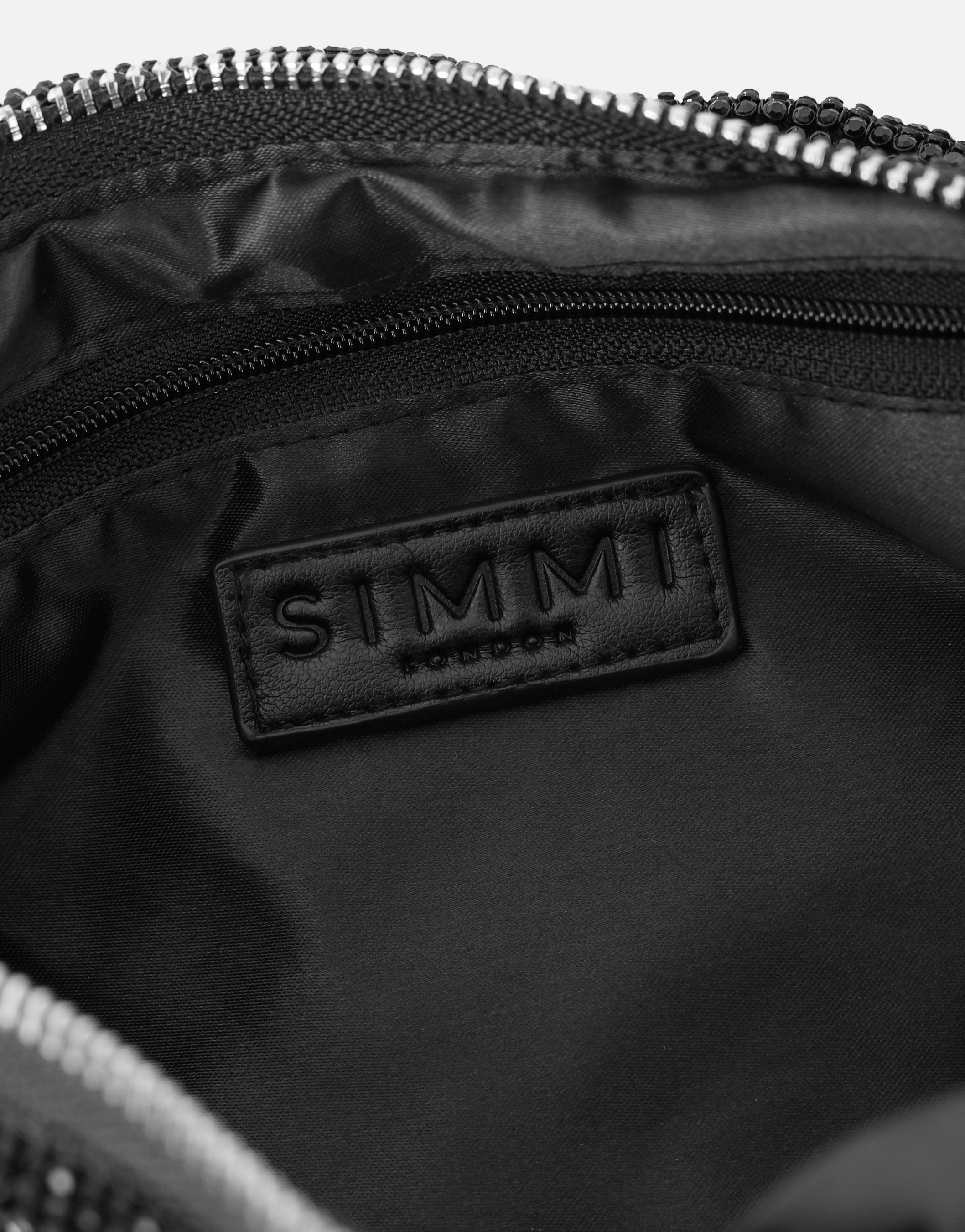 Talia Black Diamante Shoulder Bag | SIMMI London