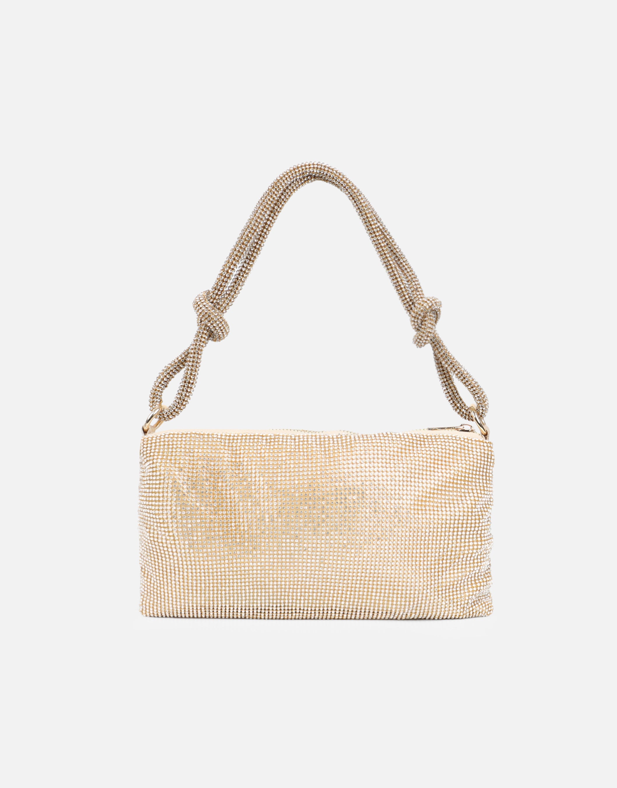 Talia Gold Diamante Shoulder Bag | SIMMI London