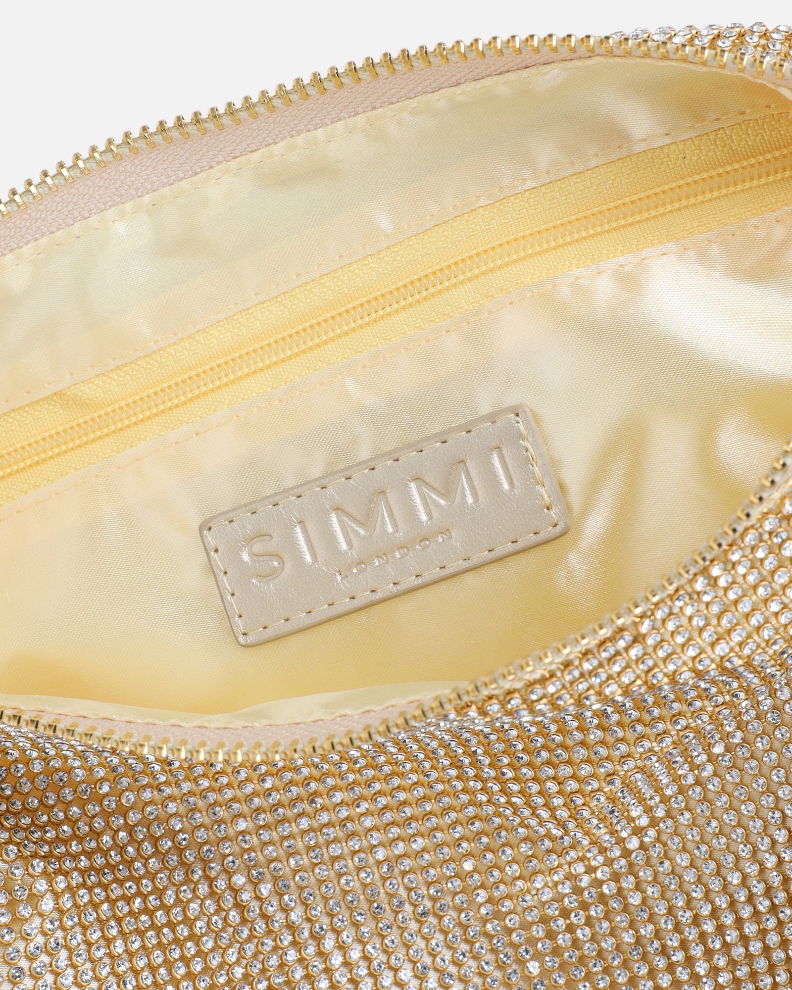 Talia Gold Diamante Shoulder Bag | SIMMI London