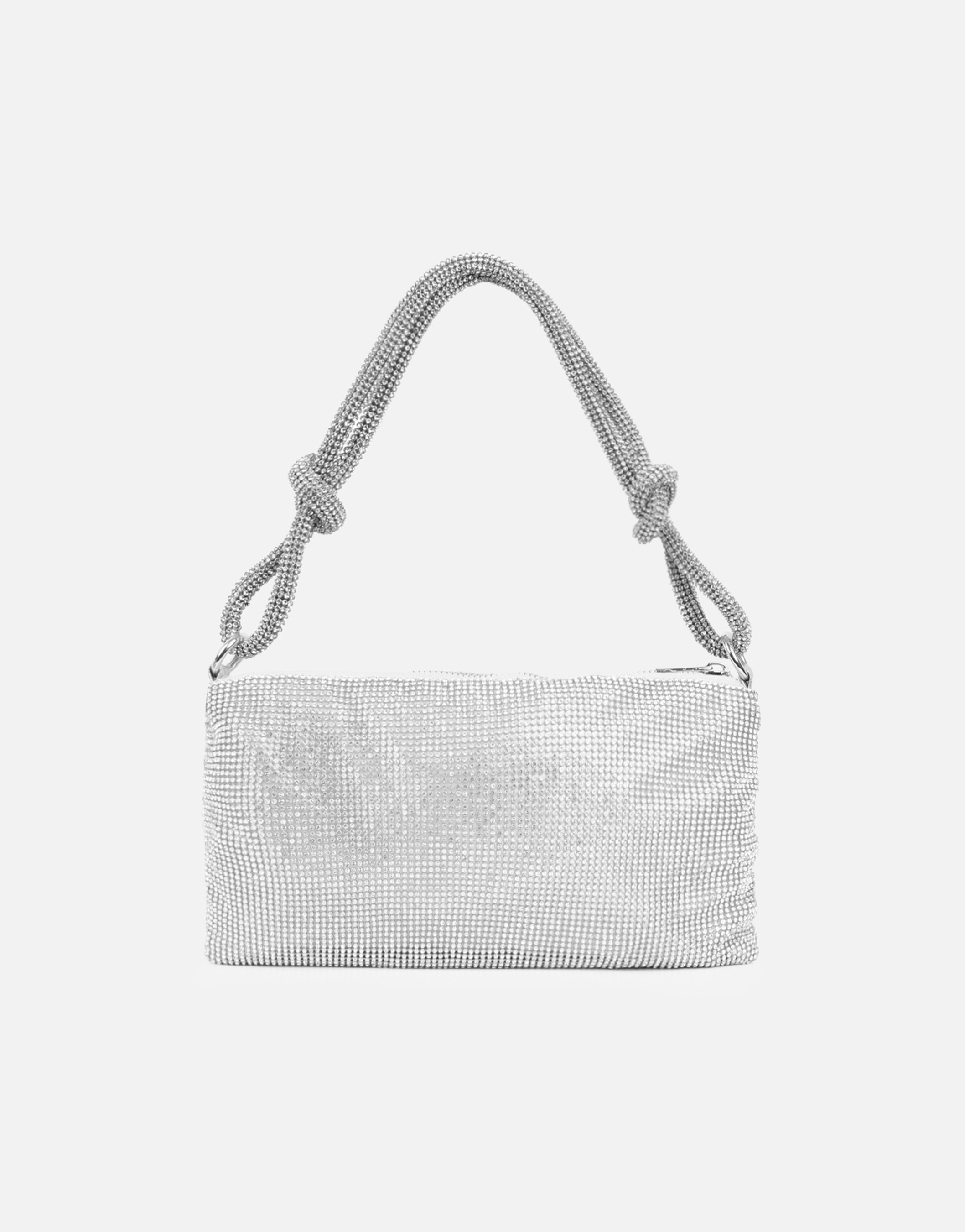 Talia Silver Diamante Shoulder Bag | SIMMI London