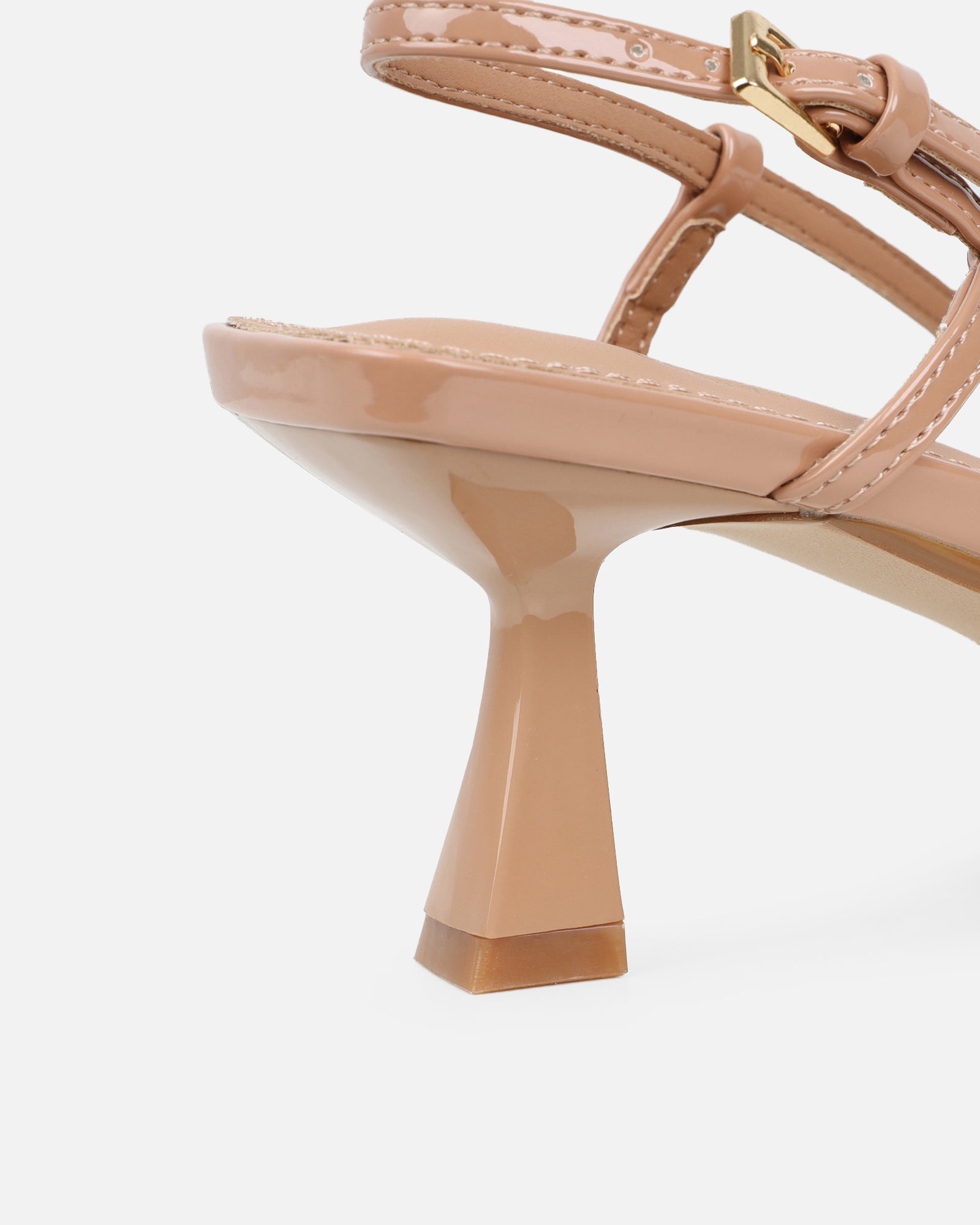 Theresa Clear Nude Slingback Court Shoes | SIMMI London