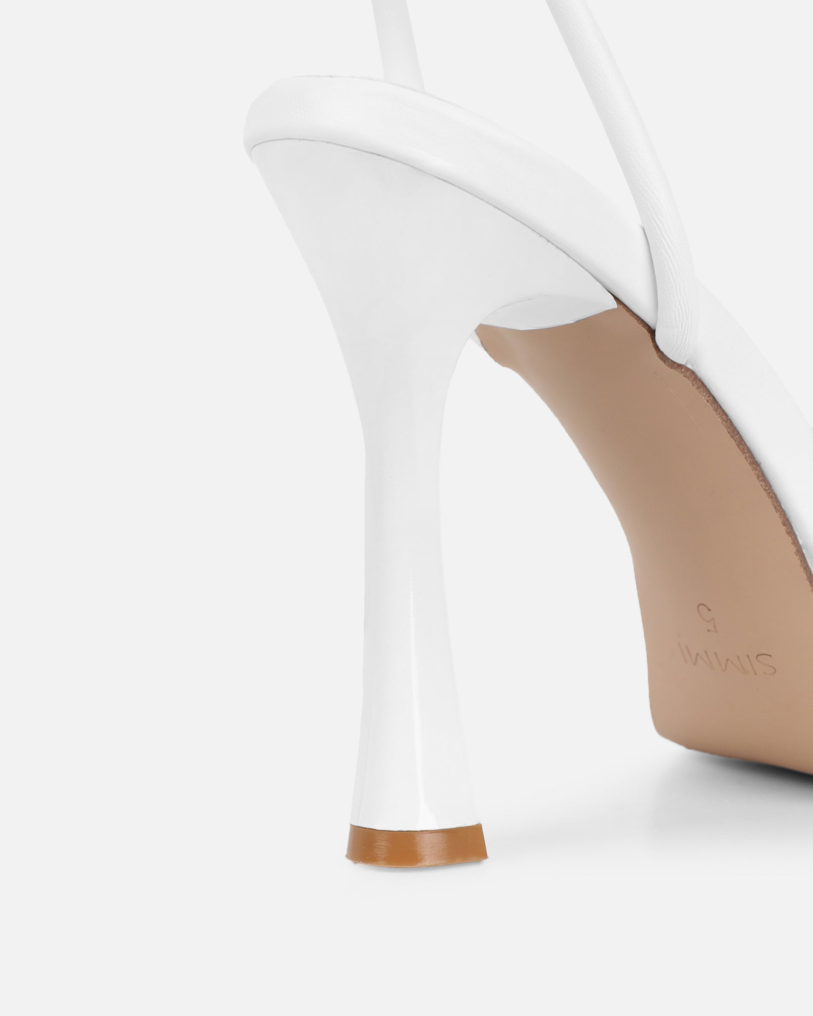 Toff White Mini Platform Heeled Sandals | SIMMI London