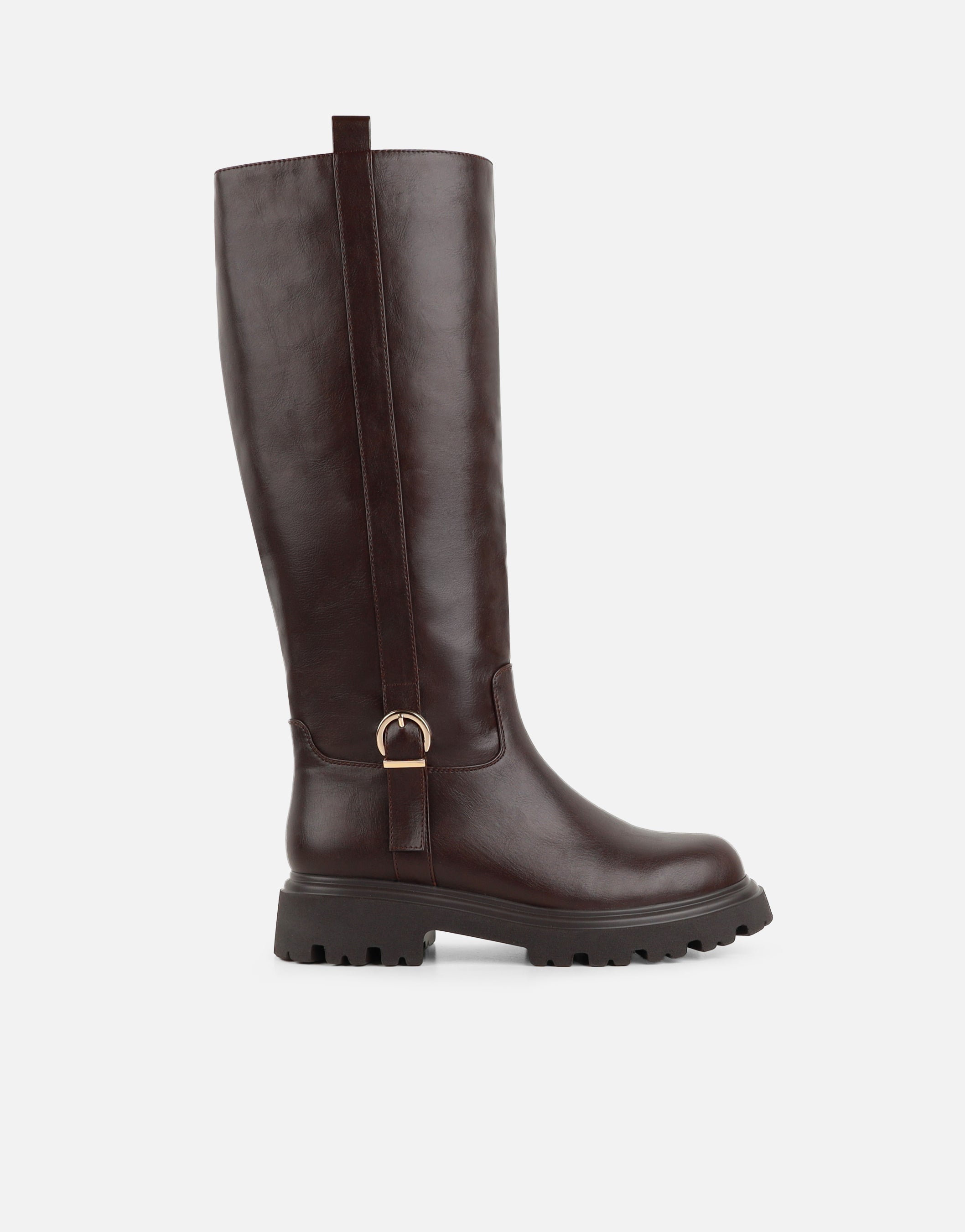 Valea Brown High Boots| SIMMI London