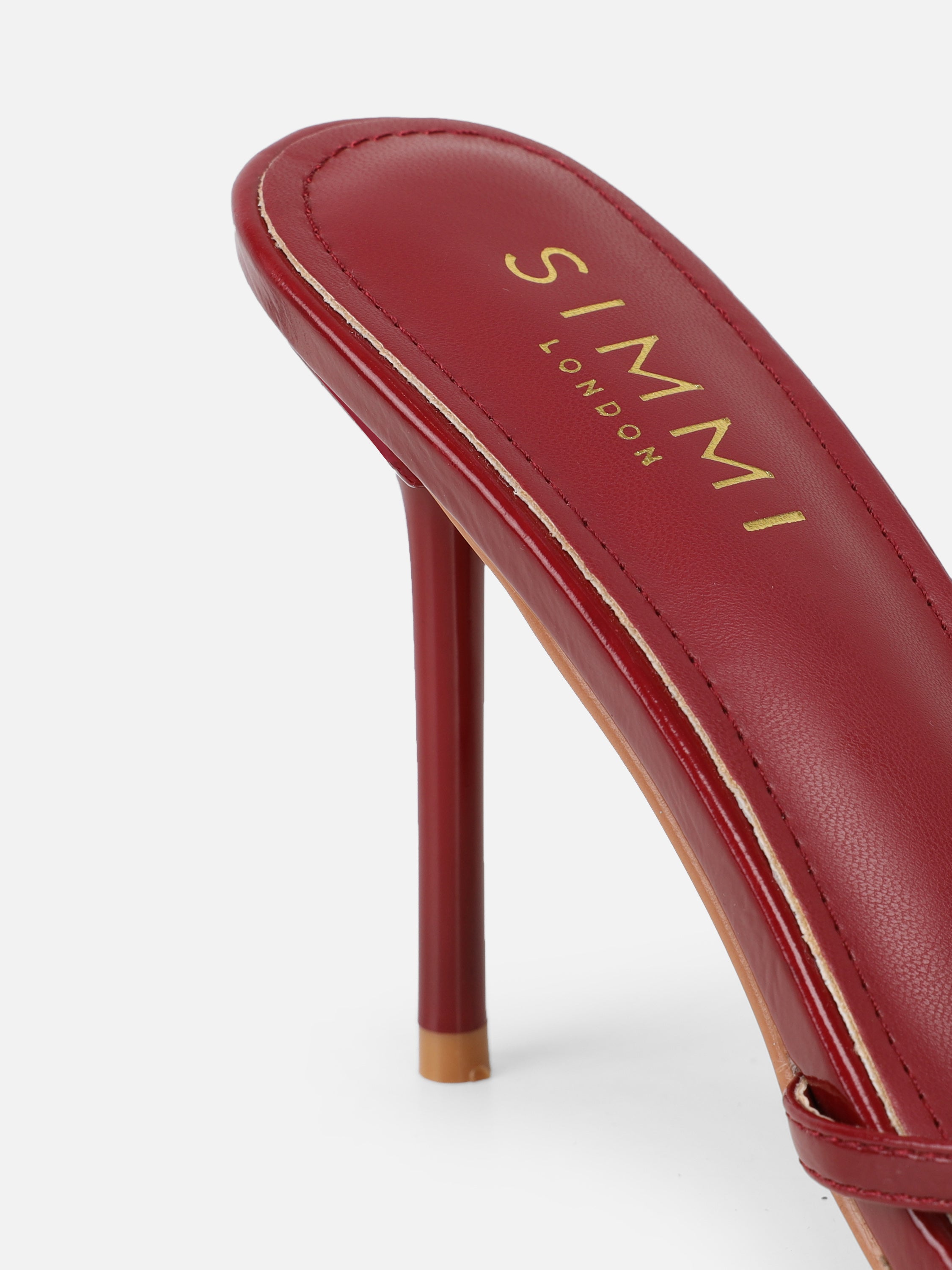 Vera Red Flower Detail Mules | SIMMI London | SIMMI London