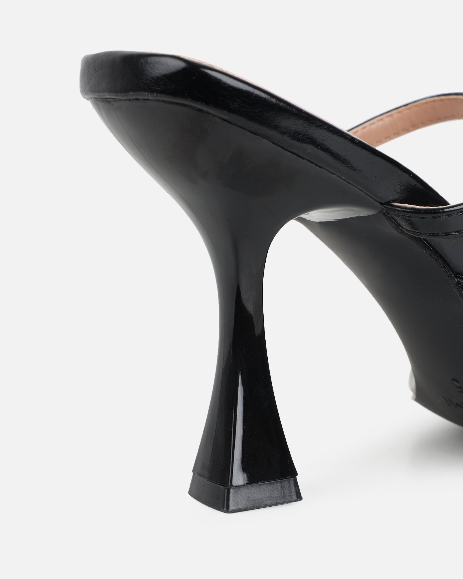 Gail Black Strappy Mules | SIMMI London