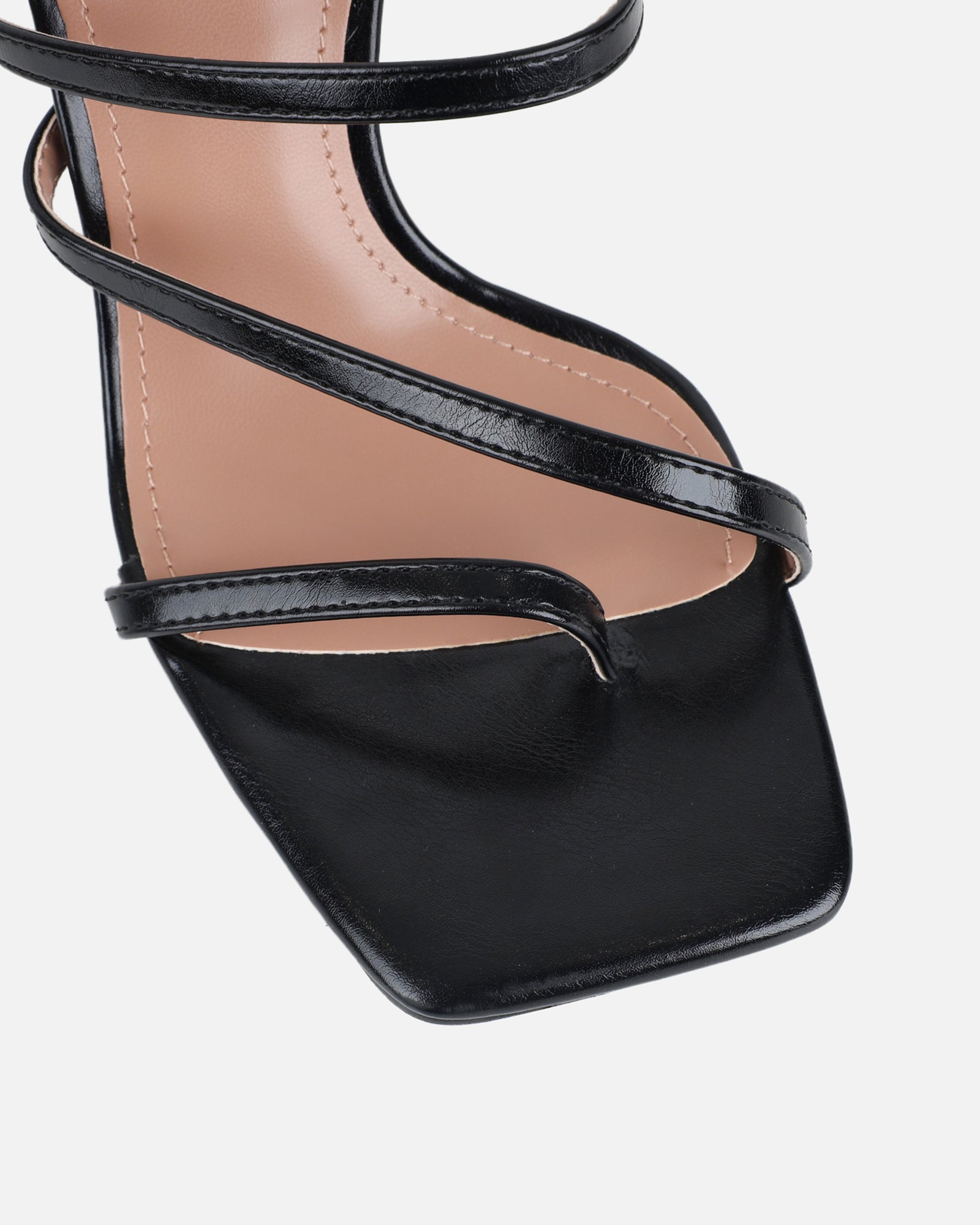 Gail Black Strappy Mules | SIMMI London