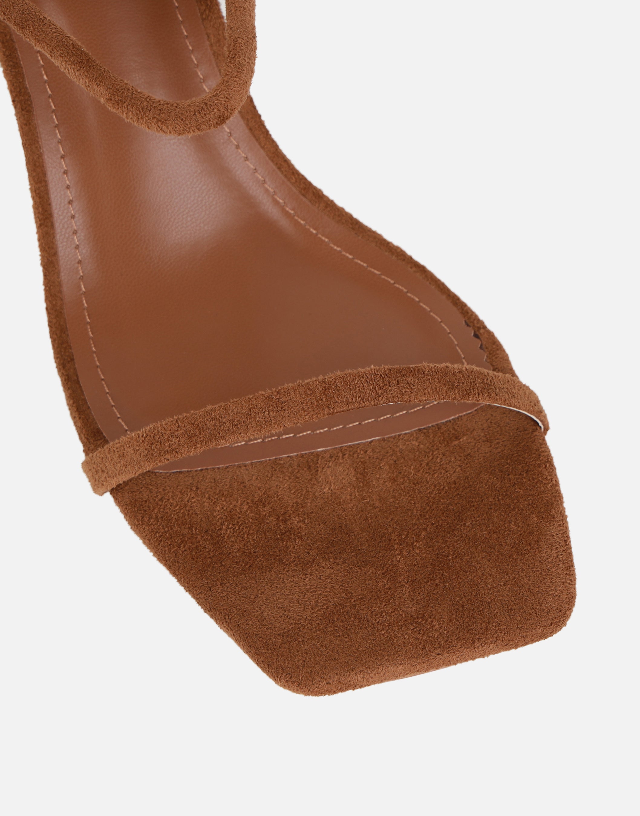 Zoey Tan Suede Heeled Sandals | SIMMI London