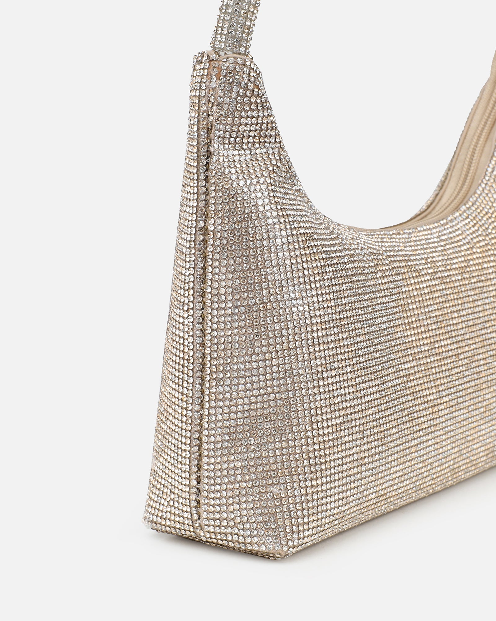 Abilene Gold Diamante Shoulder Bag | SIMMI London