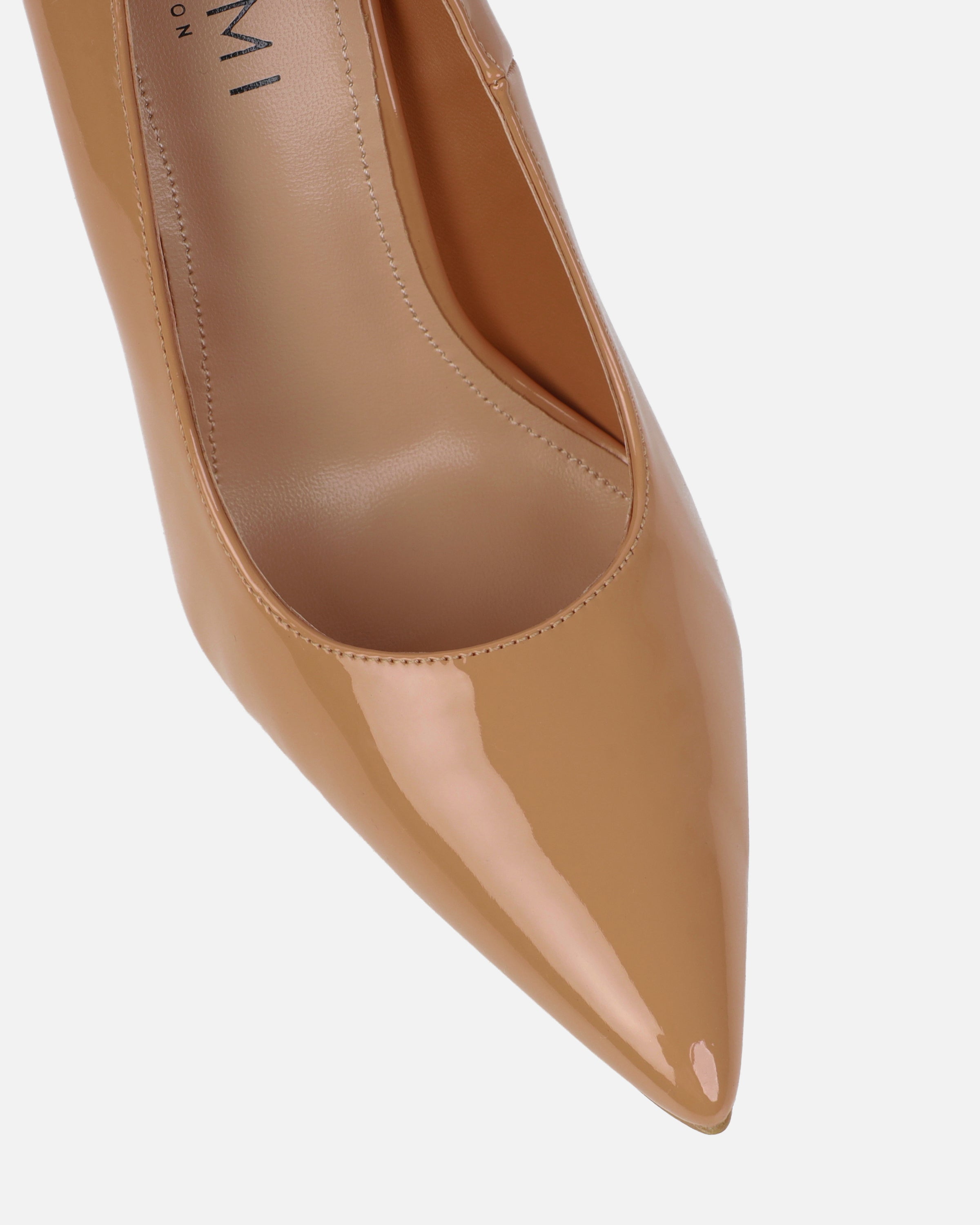 Agathia nude patent stiletto court shoes | SIMMI London