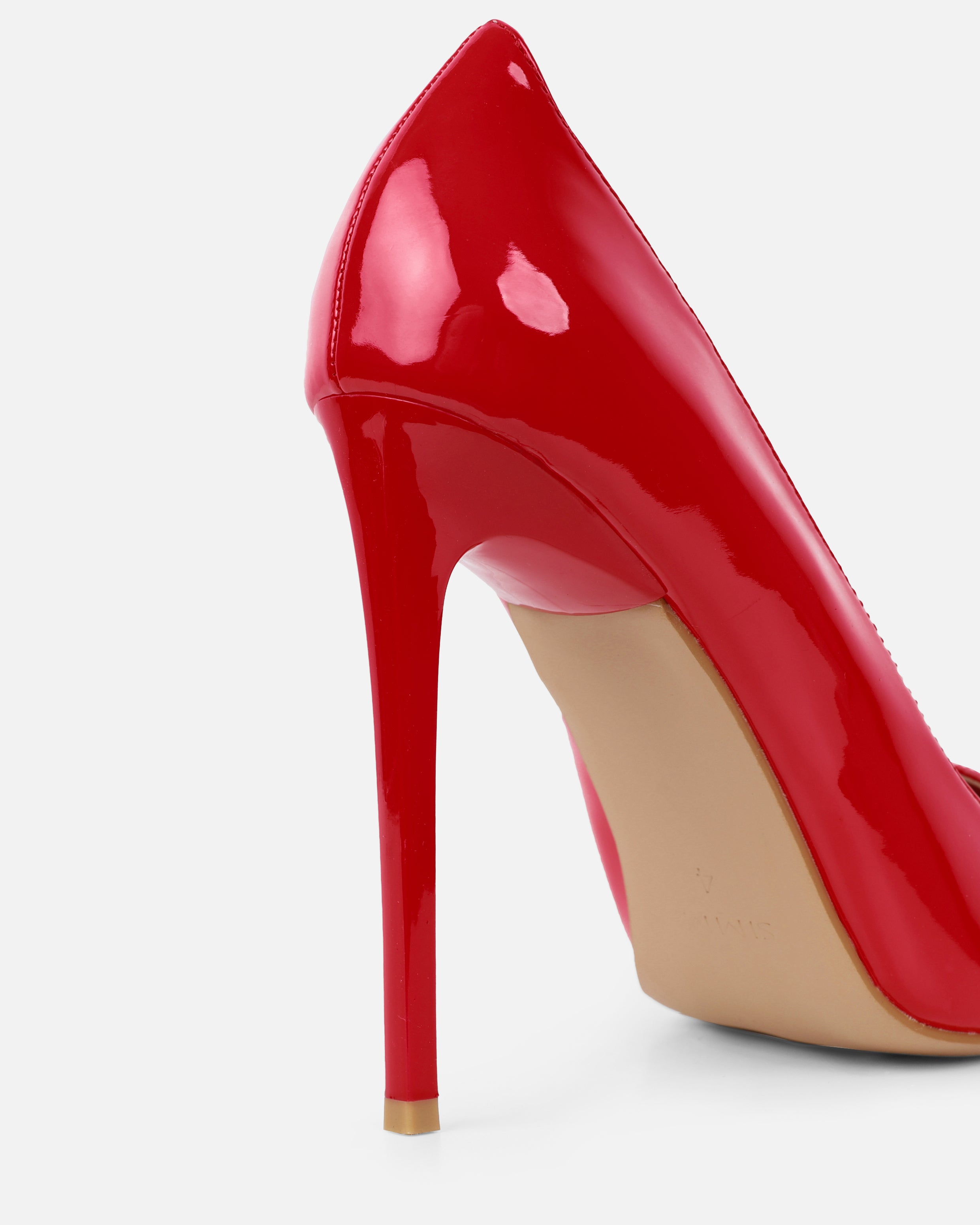 Agathia red patent stiletto court shoes | SIMMI London