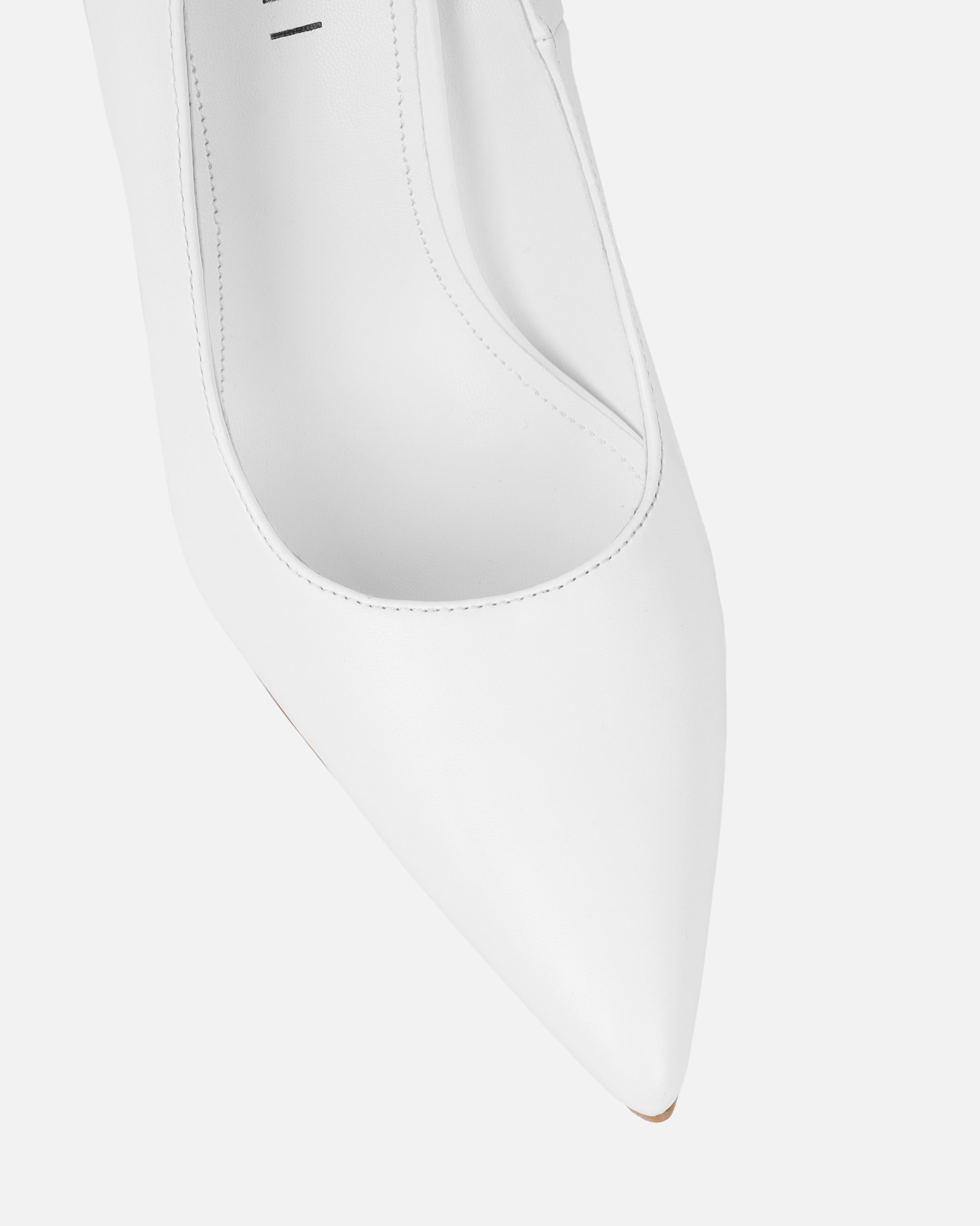 Agathia white stiletto court shoes | SIMMI London