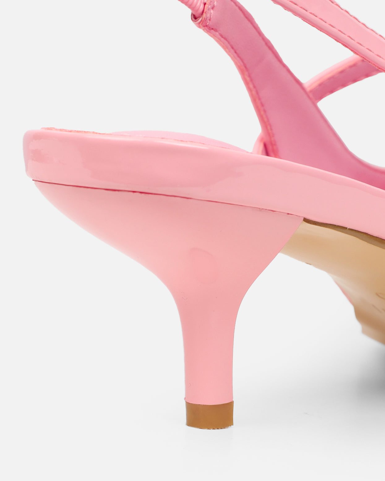 Airlea Pink Patent Sling Back Court Shoes | SIMMI London