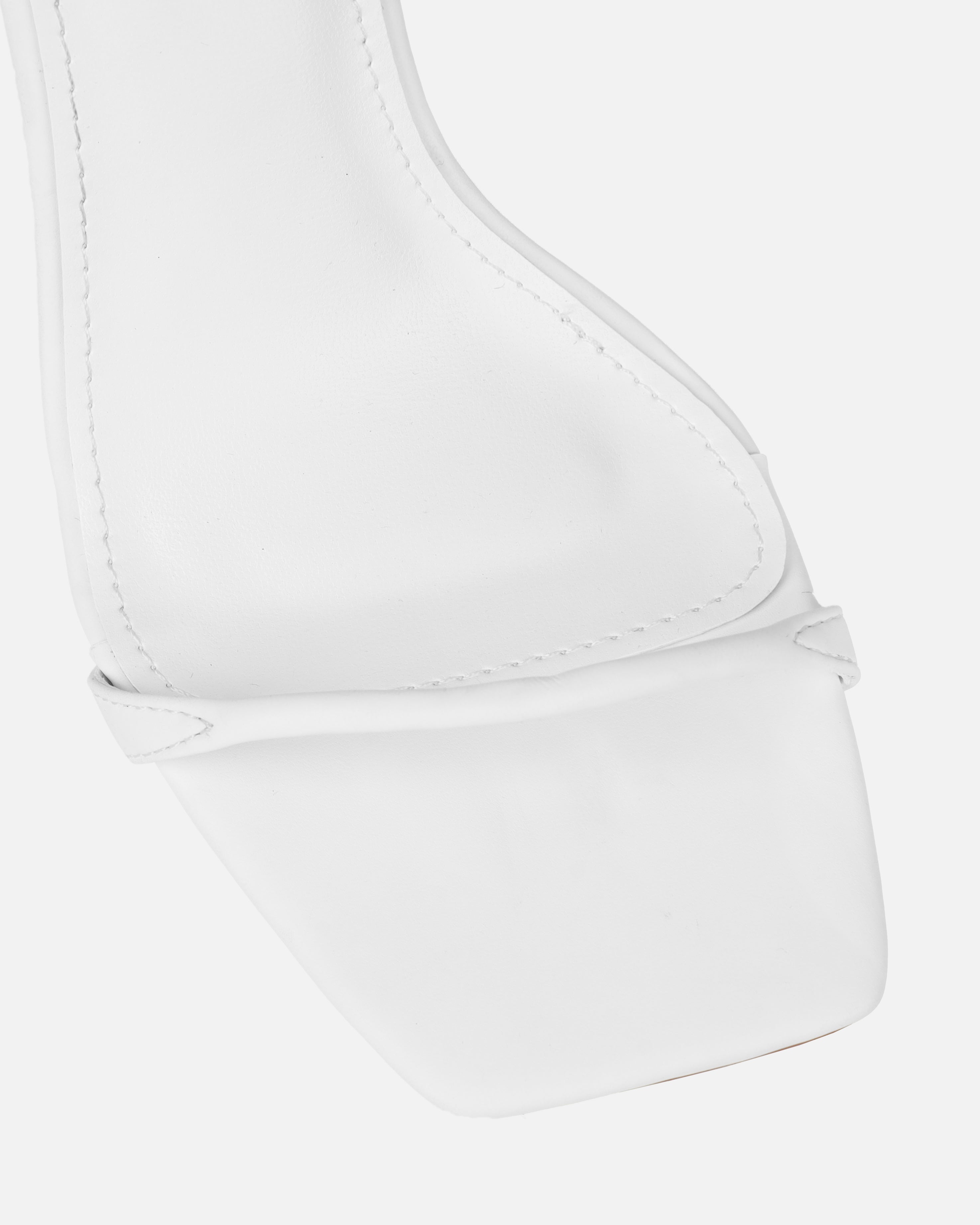 Aja White Square Toe Strappy Patent Wedges | SIMMI London