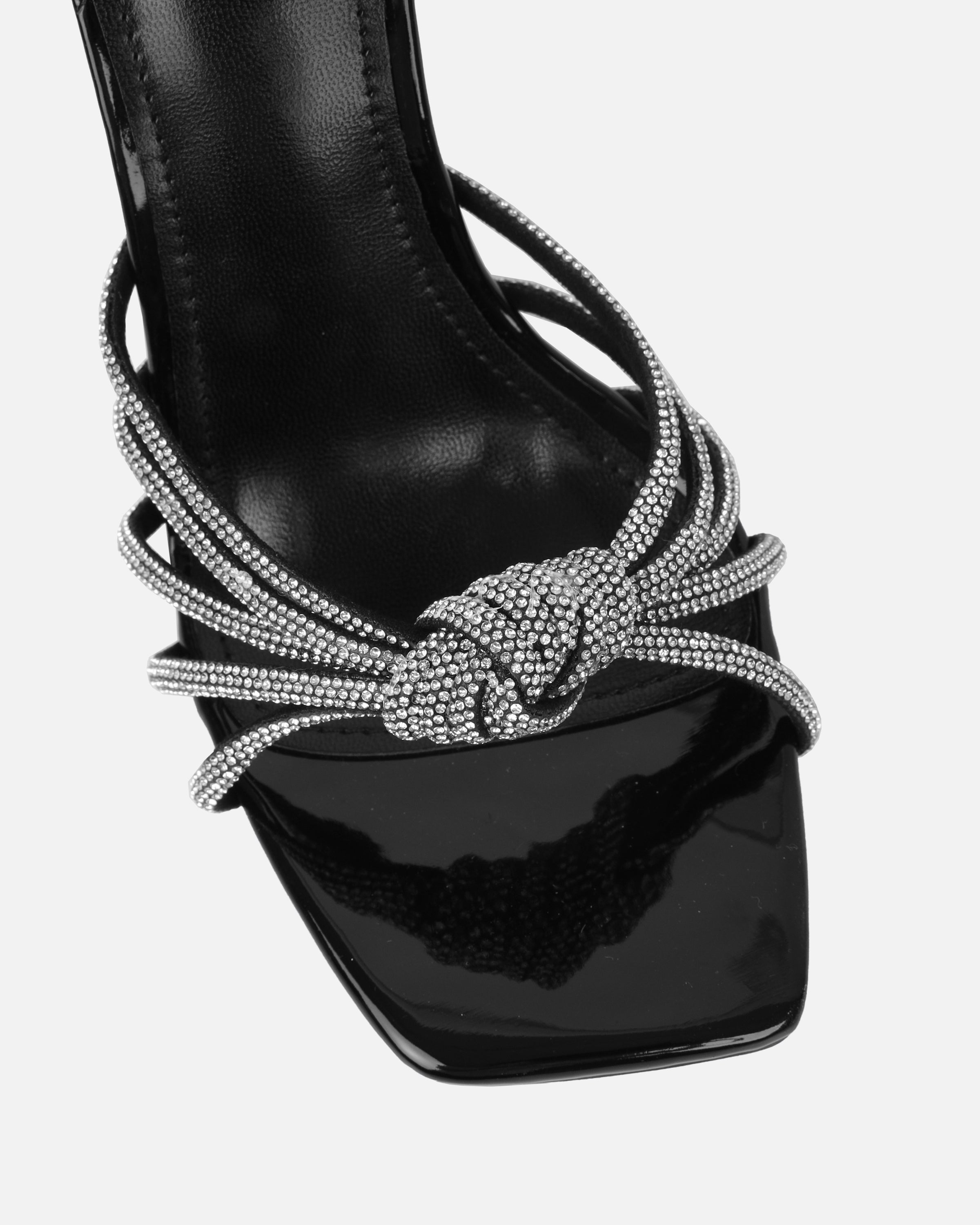 Dreaa black diamante wedge mules | SIMMI London
