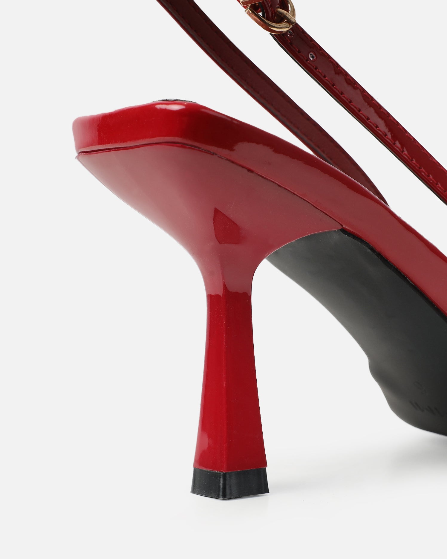 Aksa Red Patent Sling Back Court Shoes | SIMMI London