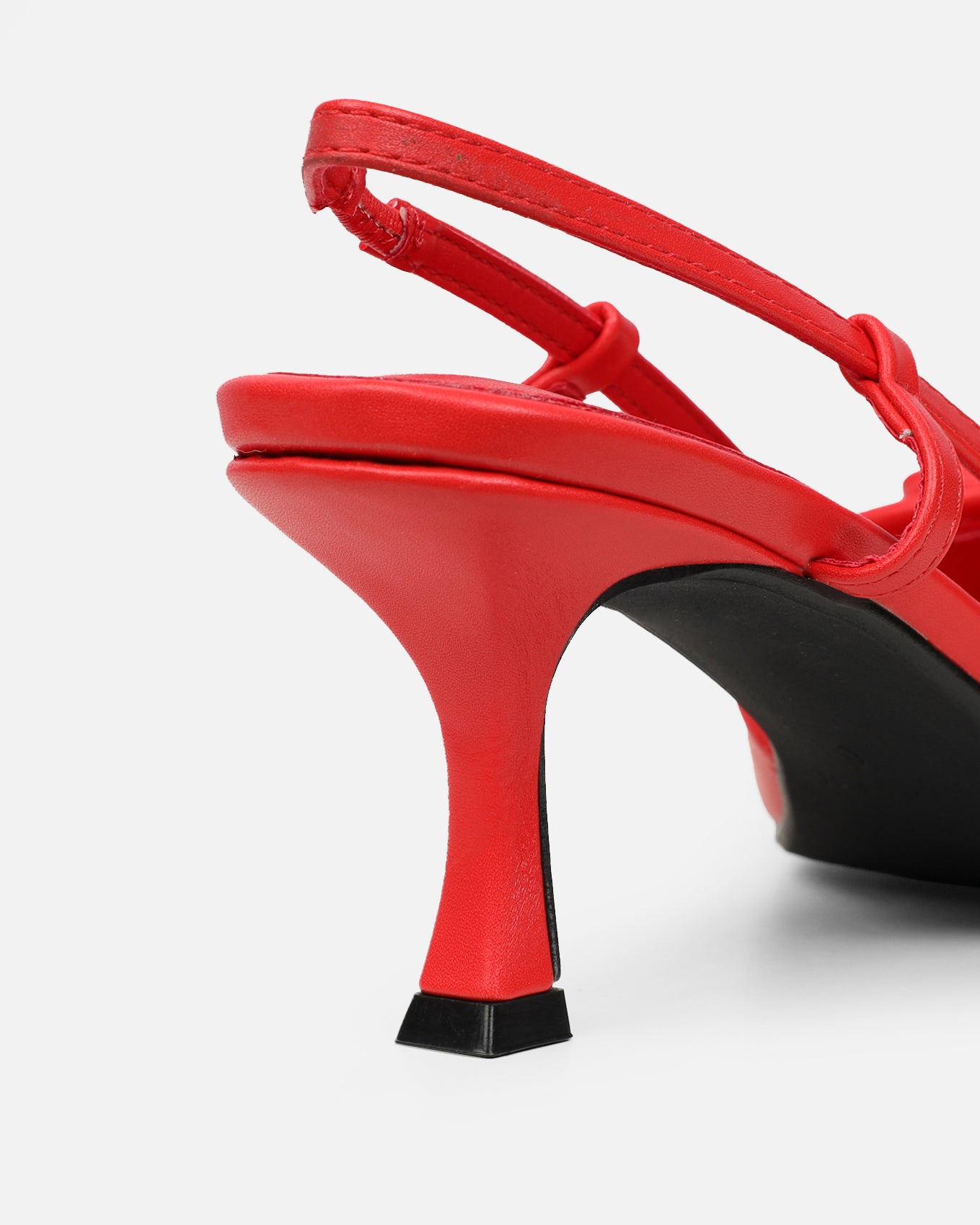 Alias Red Low Heel Court Shoes | SIMMI London
