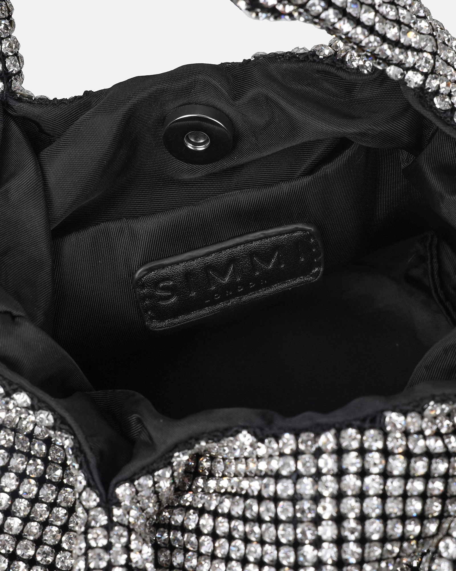 Alitta Silver Diamante Grab Bag | SIMMI London