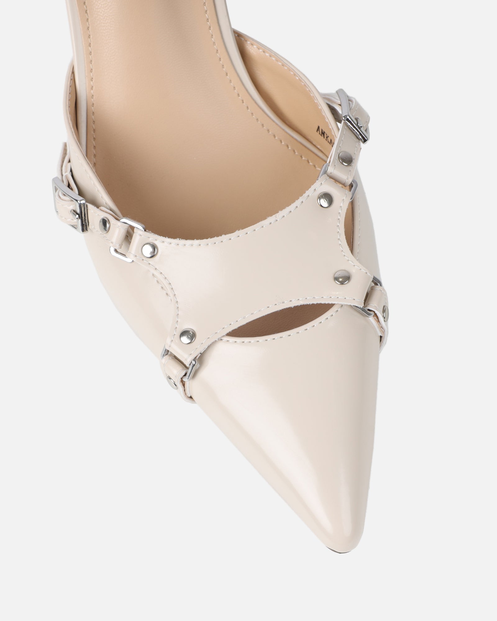 Ankana Stone Buckle Detail Mule Court Shoes | SIMMI London