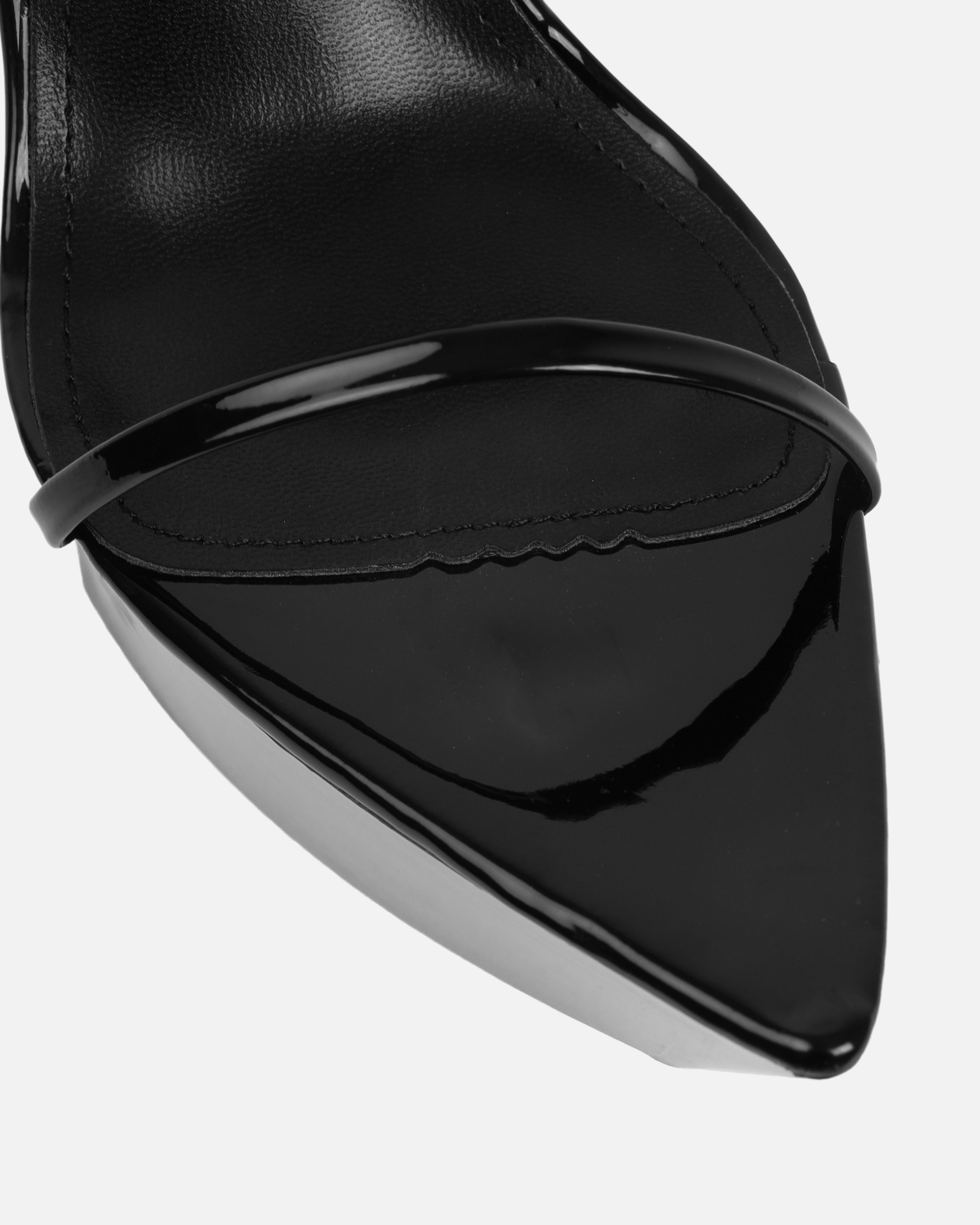 Asiaa Black Patent Platform Stiletto Heels | SIMMI London