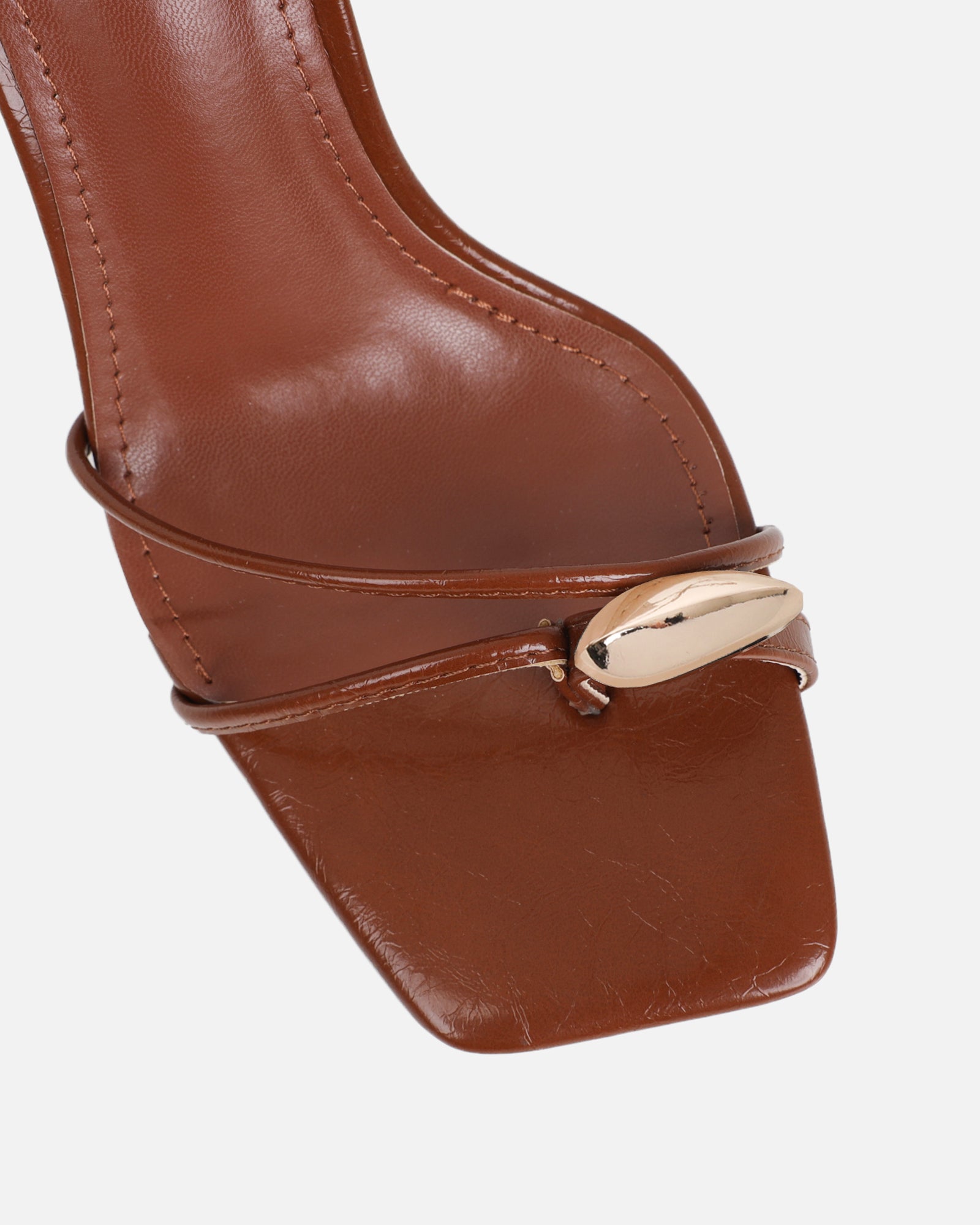 Anesca Tan Shine Heeled Sandals | SIMMI London