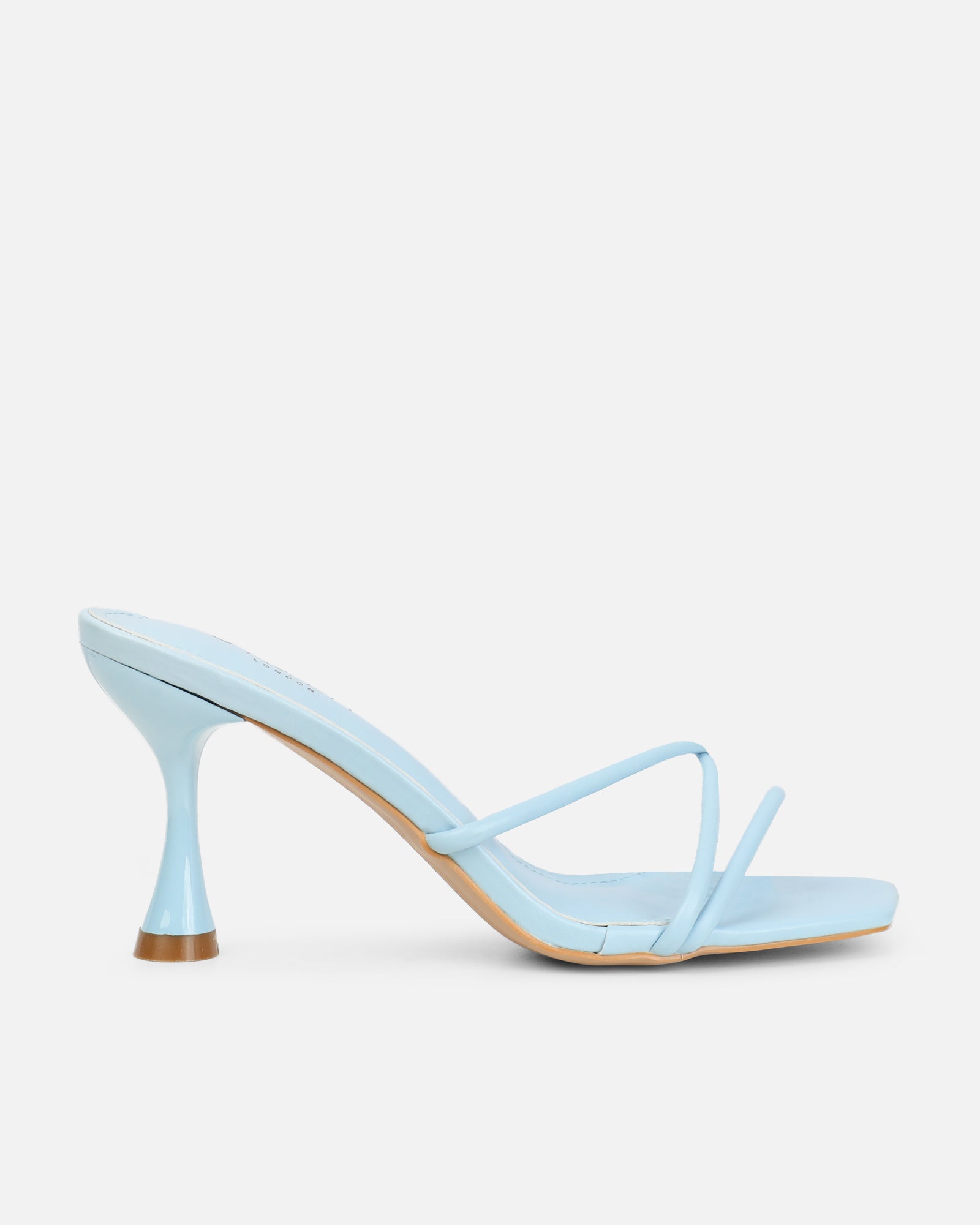 Aubrianna Blue Mid Heeled Sandals | SIMMI London