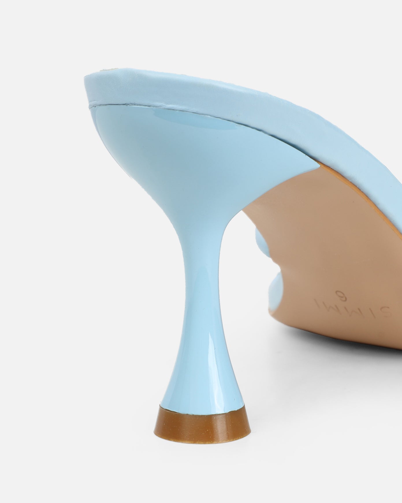 Aubrianna Blue Mid Heeled Sandals | SIMMI London