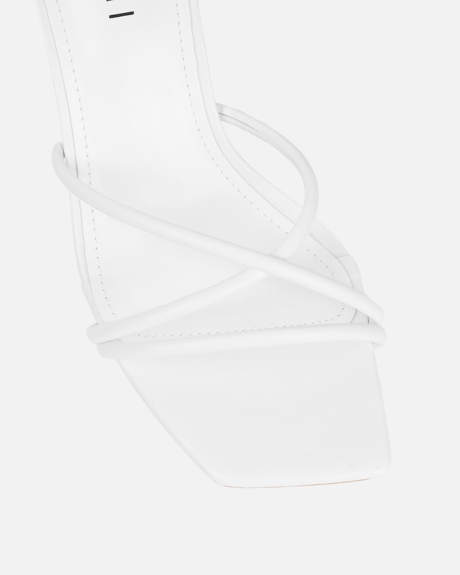 Aubrianna White Mid Heeled Sandals | SIMMI London