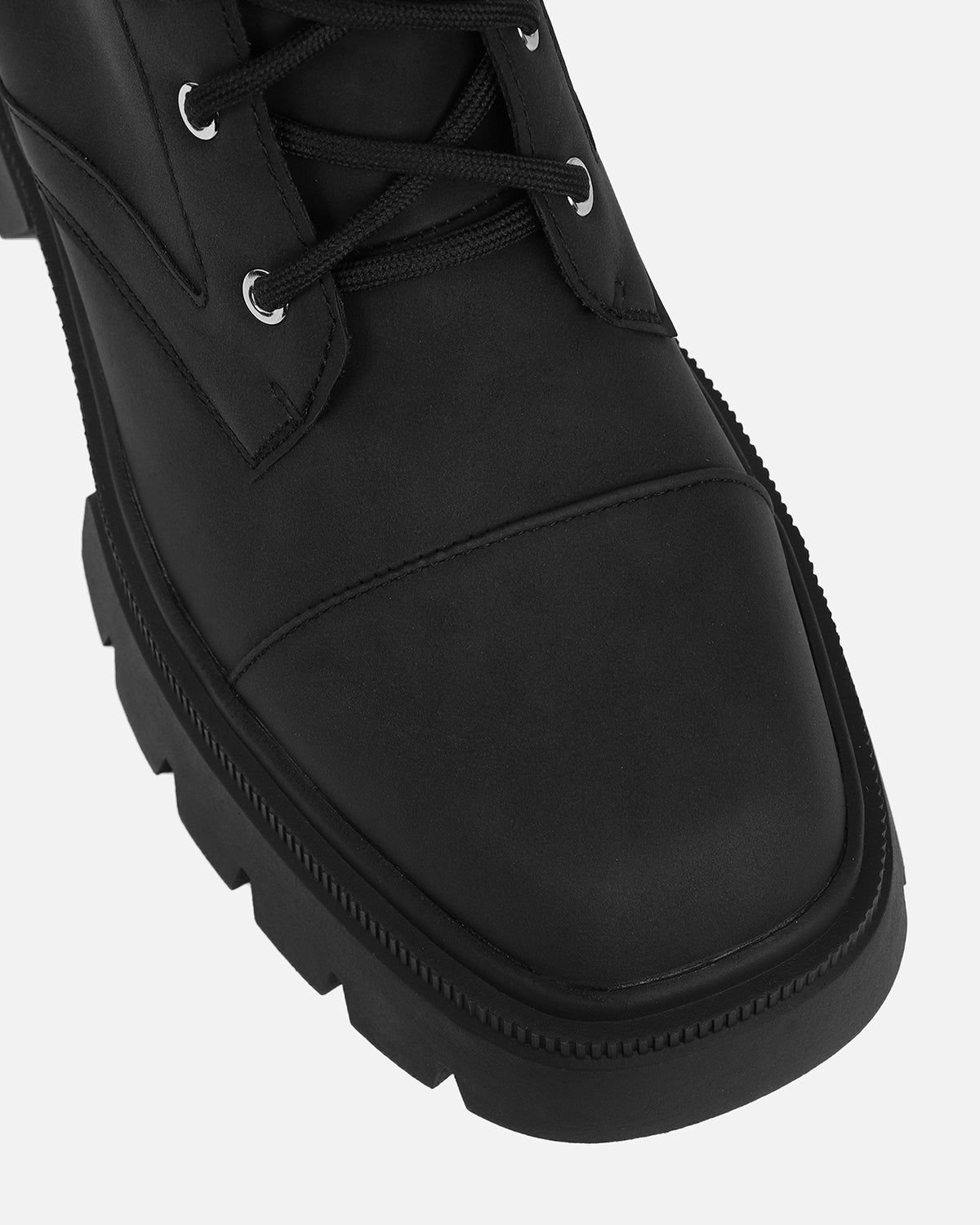 Bennett black nubuck chunky lace up boots | SIMMI London