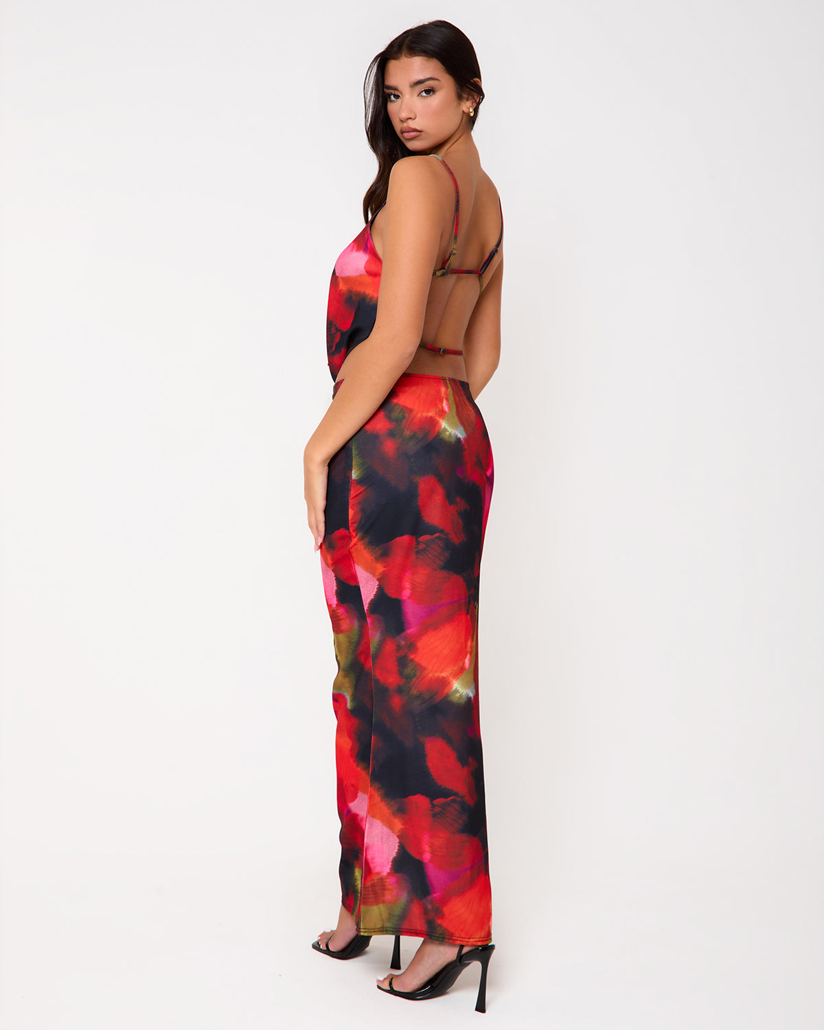 Hudson Print Cowl Neck Maxi Set | SIMMI London