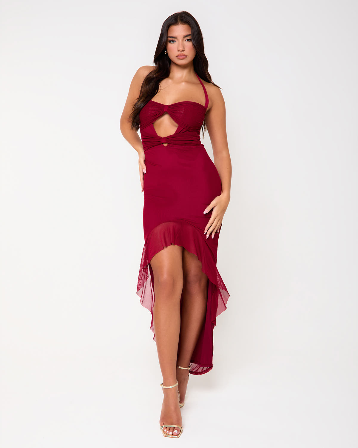 red skim dress SKIMS Red Soft Lounge Slip Maxi Dress SKIMS