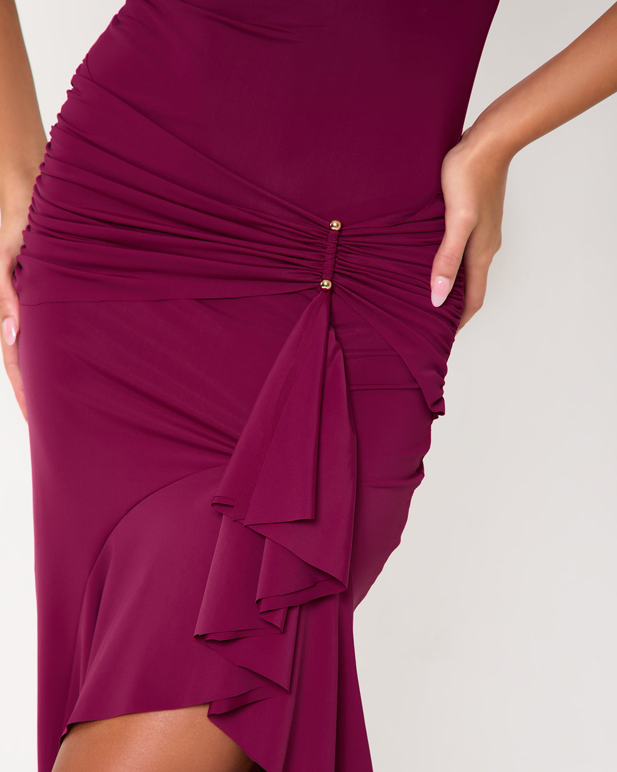 Long Island Off The Shoulder Ruffle Hem Maxi Dress | SIMMI London