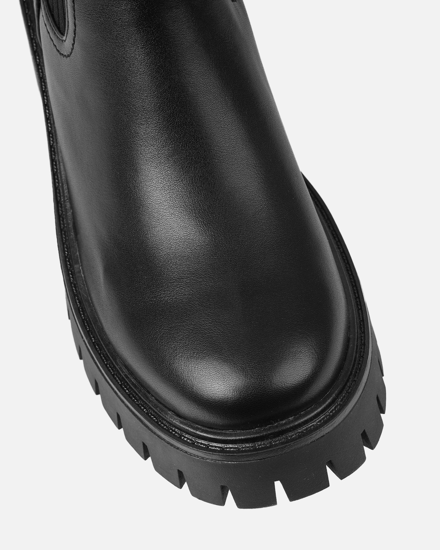 Albie Black Chunky Knitted Ankle Boots | Simmi London