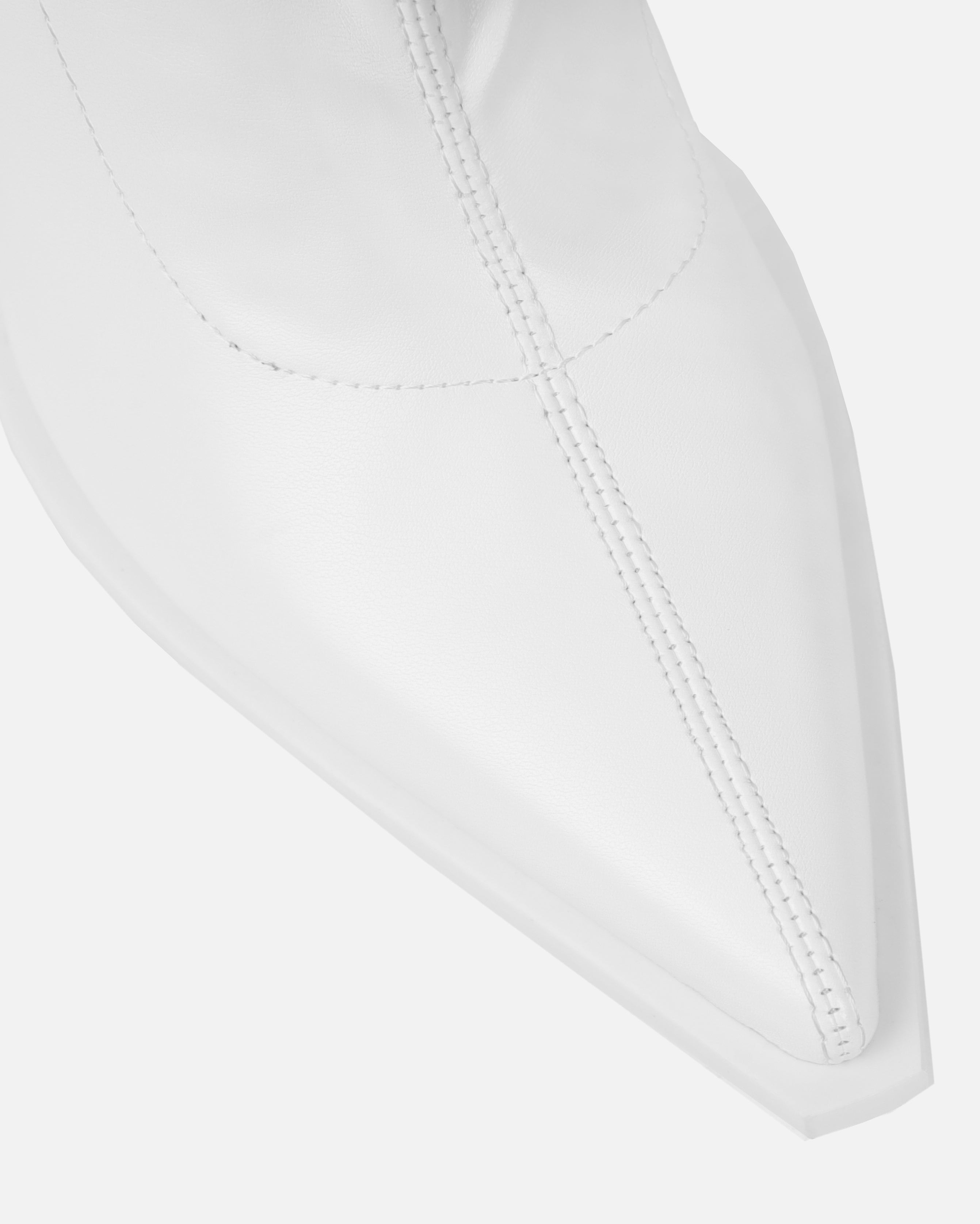 Bia White Pointed Toe Stiletto Ankle Boots SIMMI London - Main Image