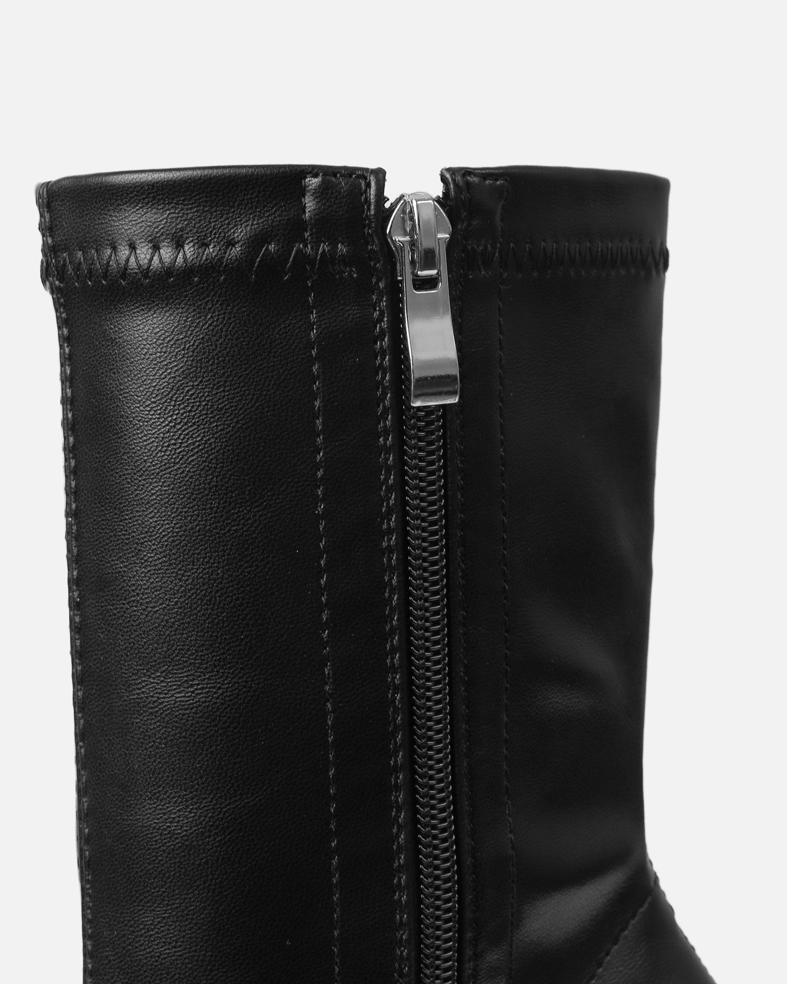 Brycen Black Clear Sculptural Heel Boots | SIMMI London