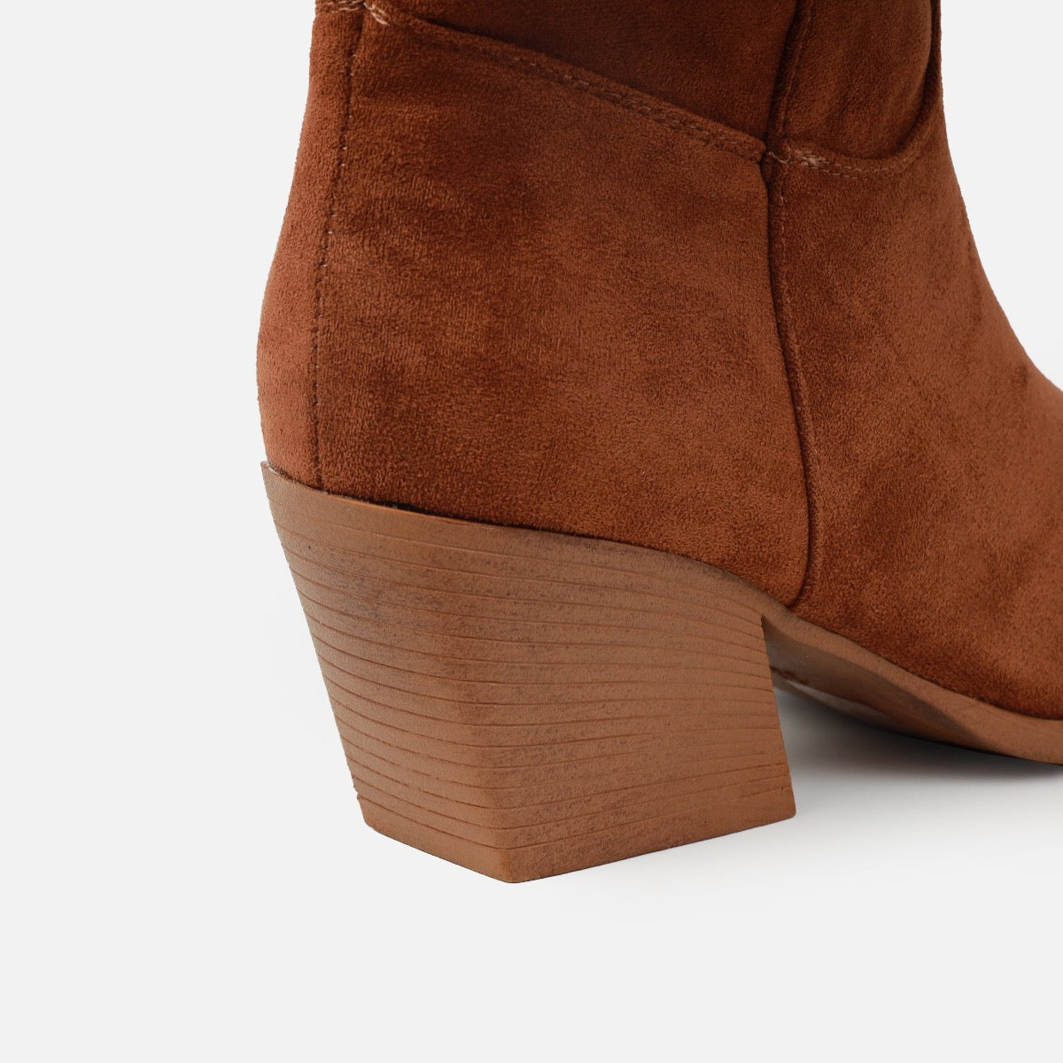 Lasso Tan Faux Suede Cowboy Western Boots | SIMMI London