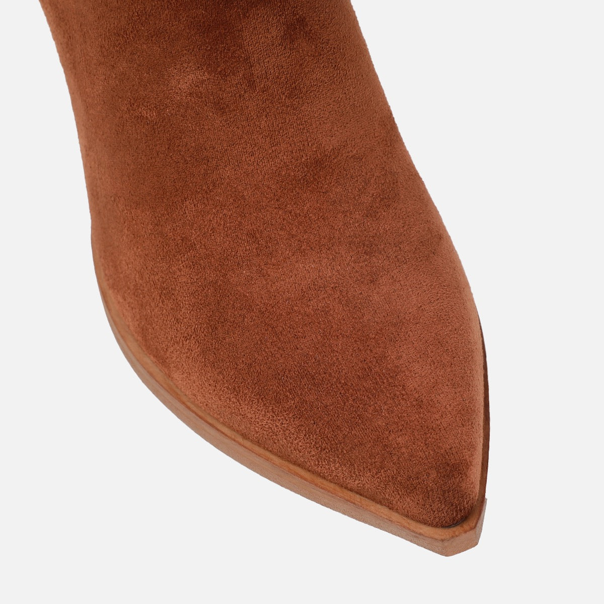 Lasso Tan Faux Suede Cowboy Western Boots | SIMMI London