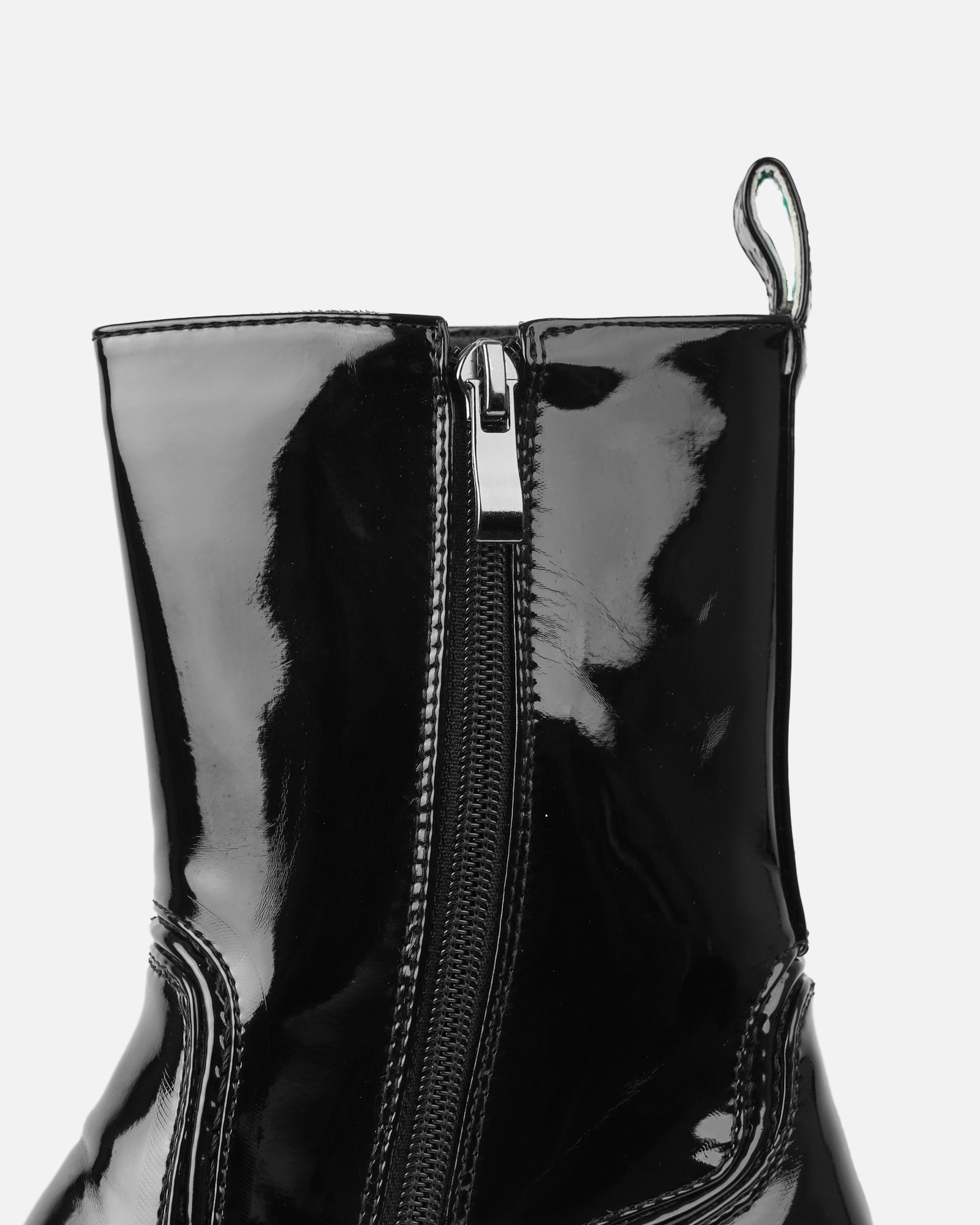 Candace Black Patent Ankle Boots | SIMMI London