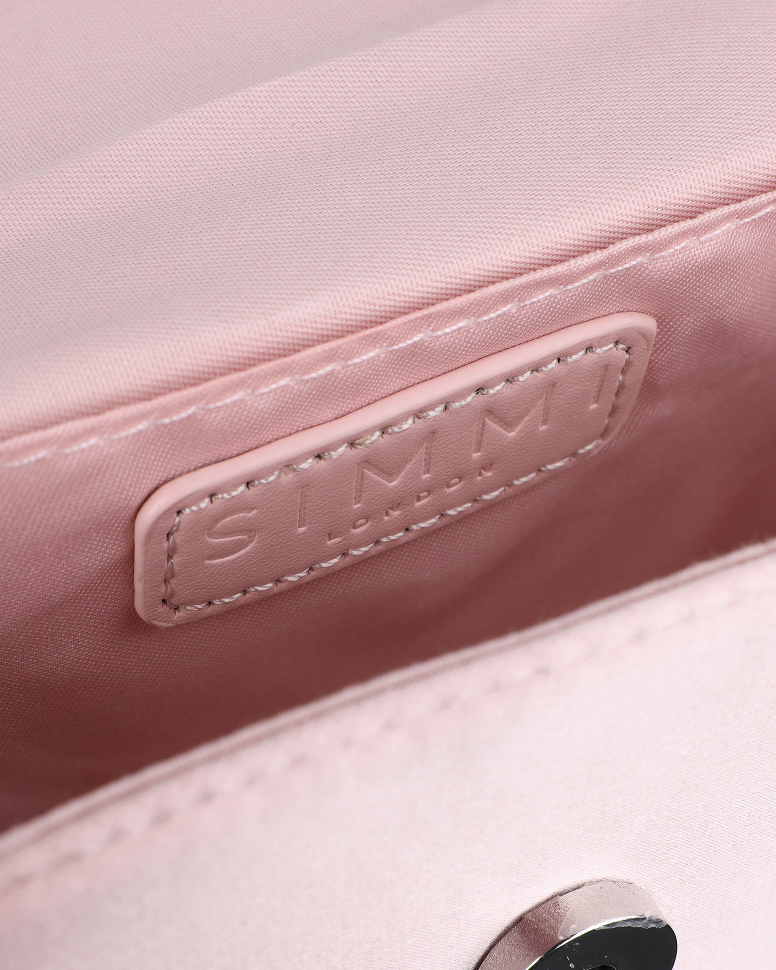 Caressa Pink Satin Bow Detail Top handle Bag | SIMMI London