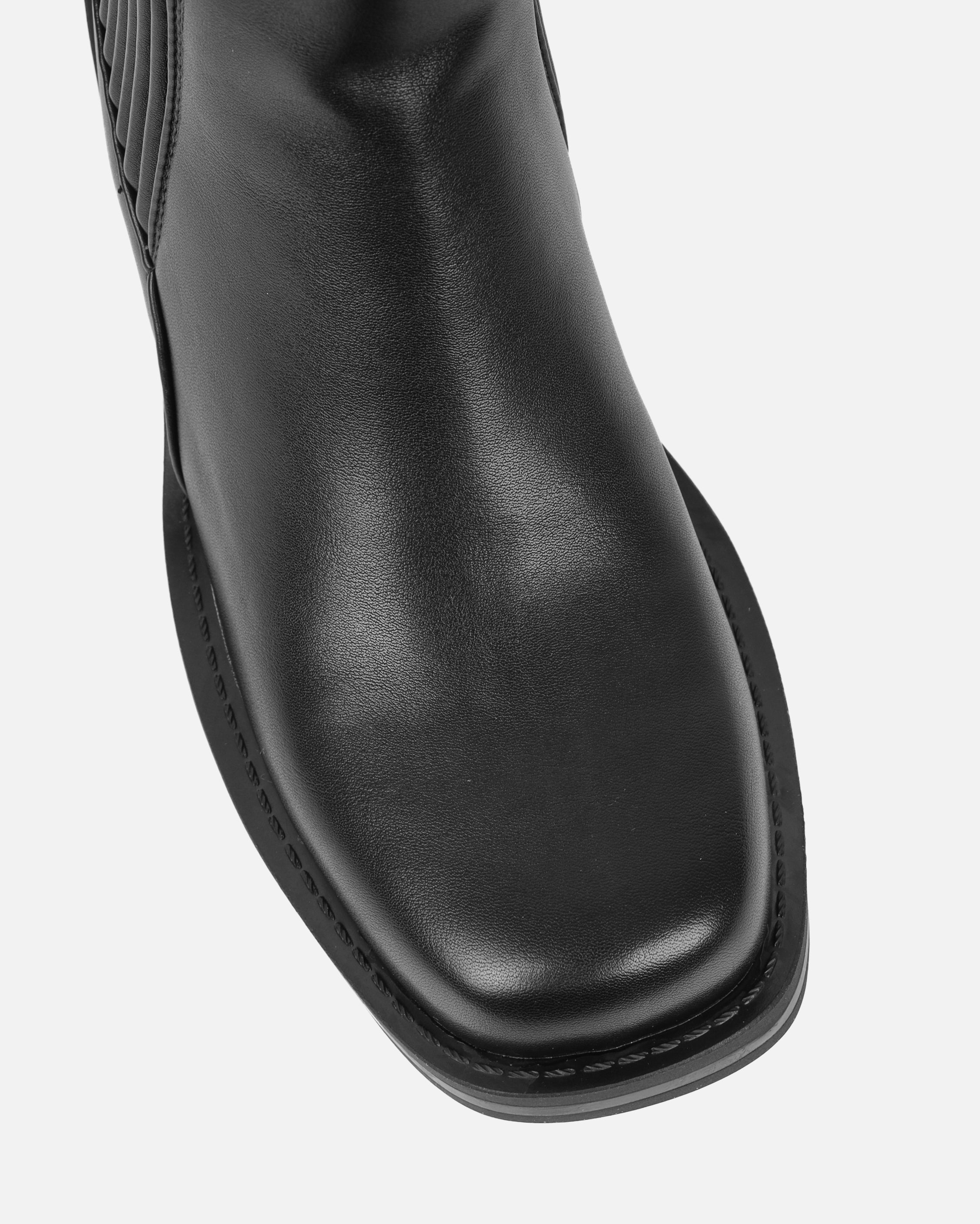 Leroy Black Flat Ankle Boots | SIMMI London